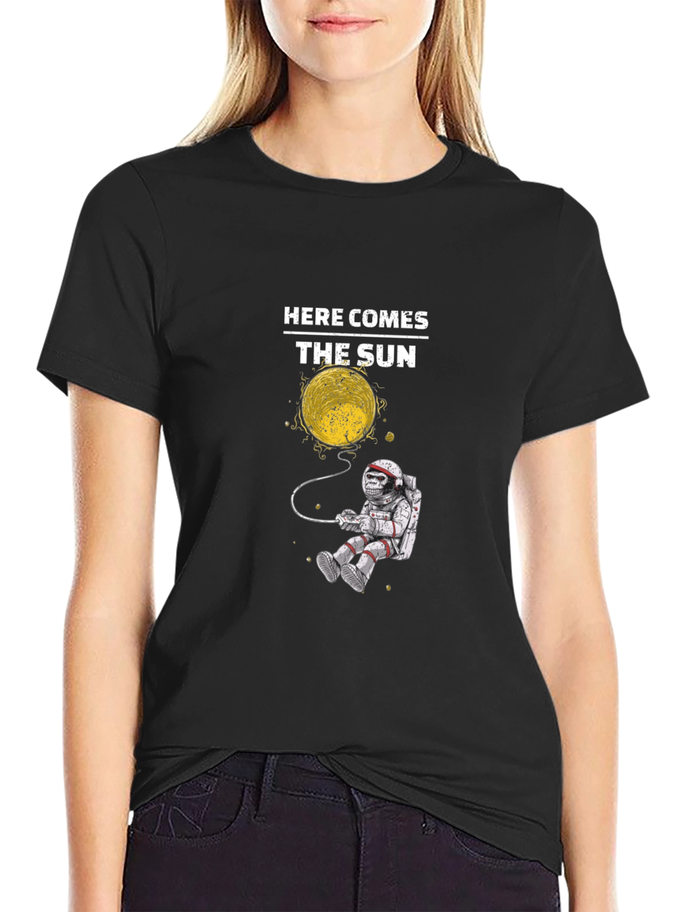 Here Comes the Sun Astronaut T-Shirt
