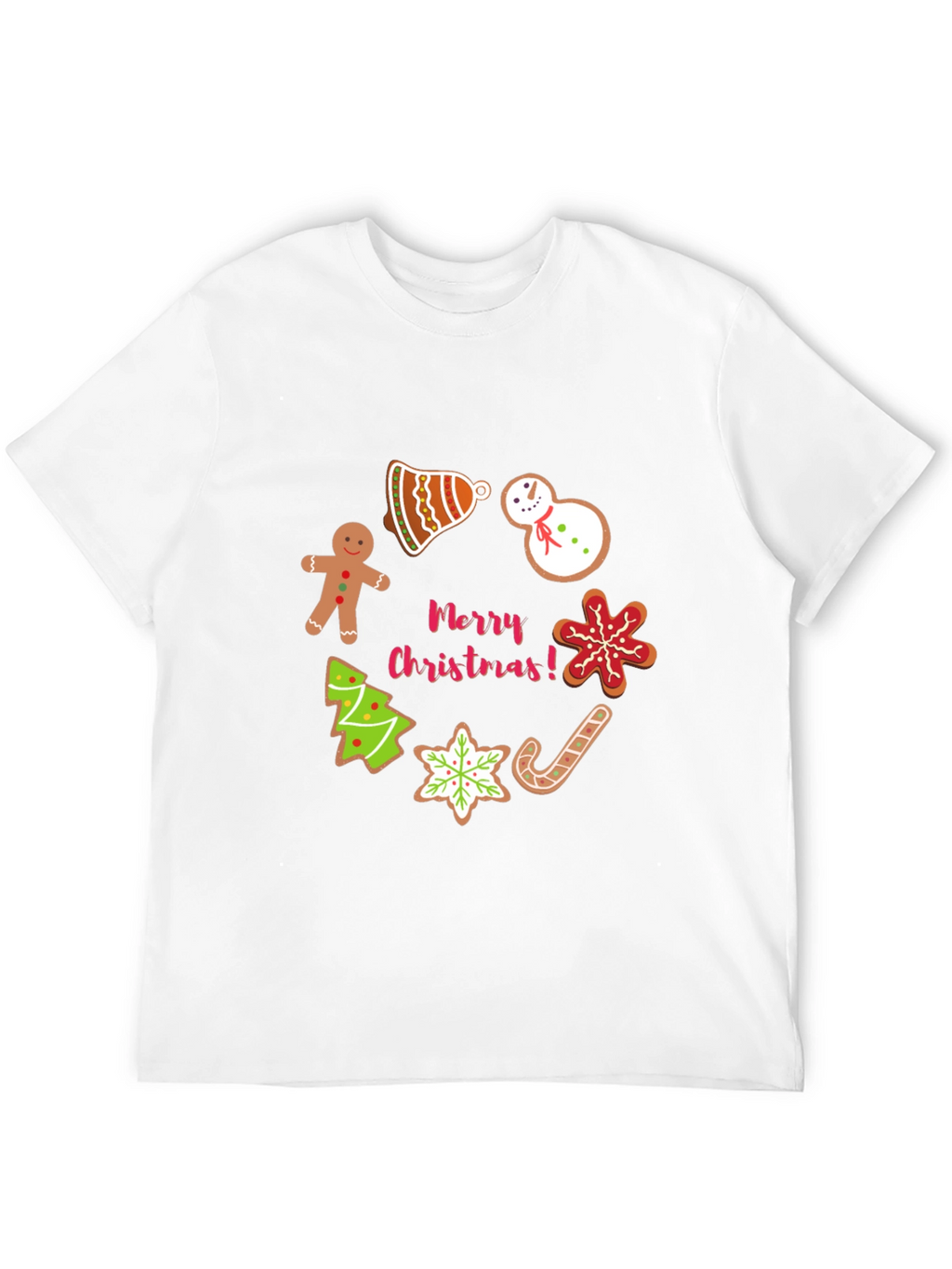 Christmas Cookie Black T-Shirt