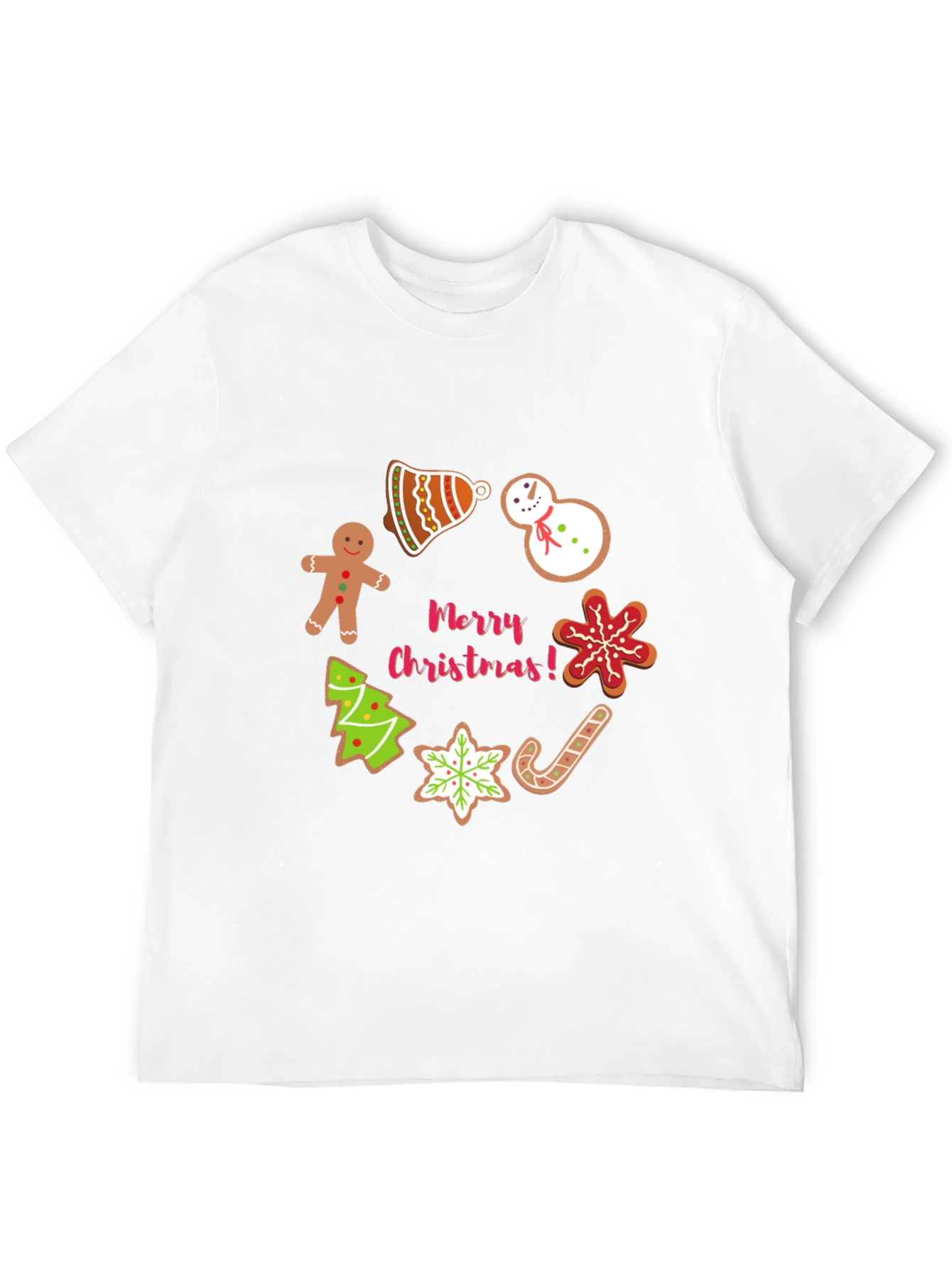 Christmas Cookie Black T-Shirt