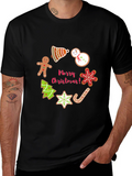 Christmas Cookie Black T-Shirt
