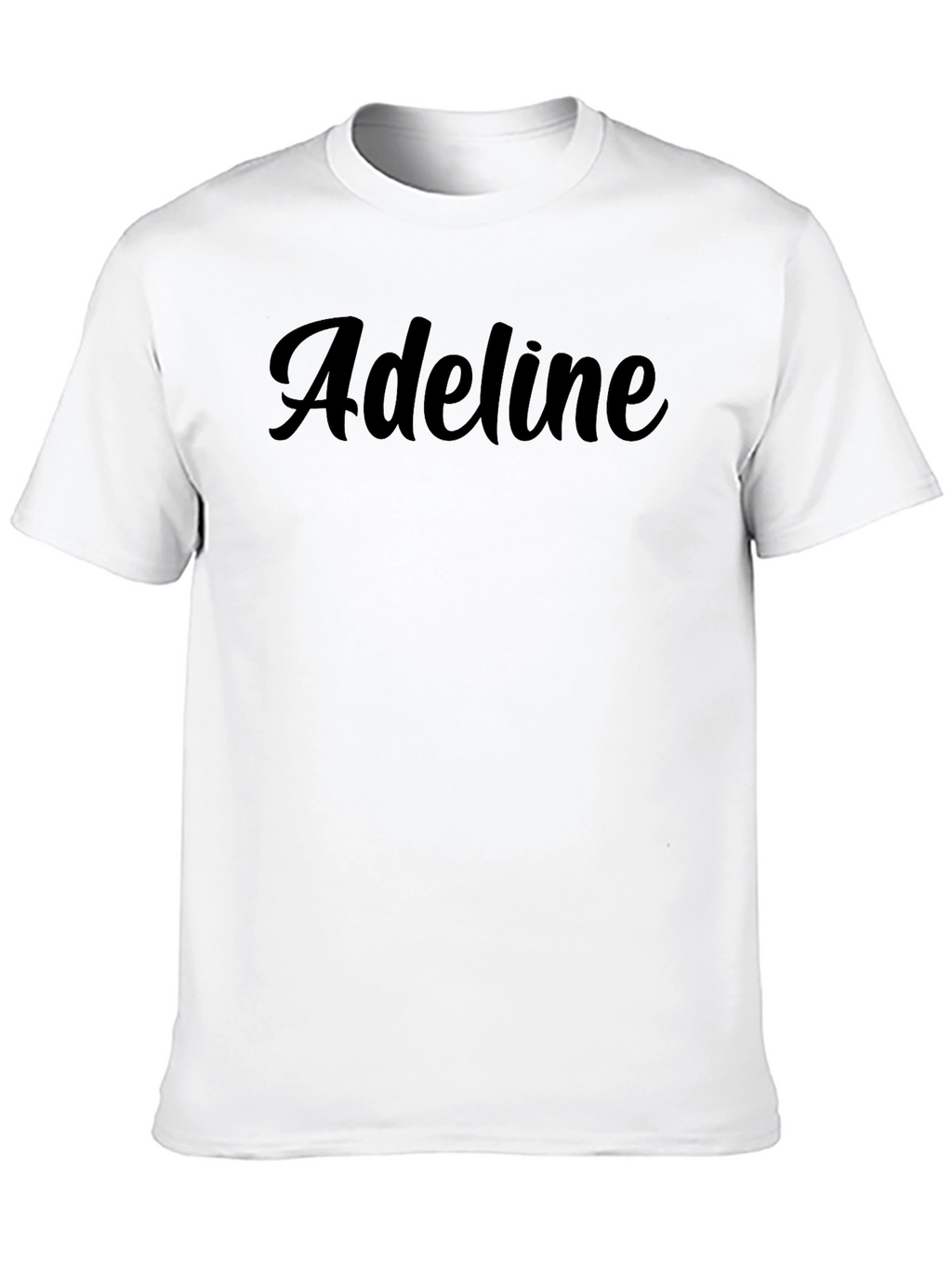Adeline Black T-Shirt - Stylish Name Tee