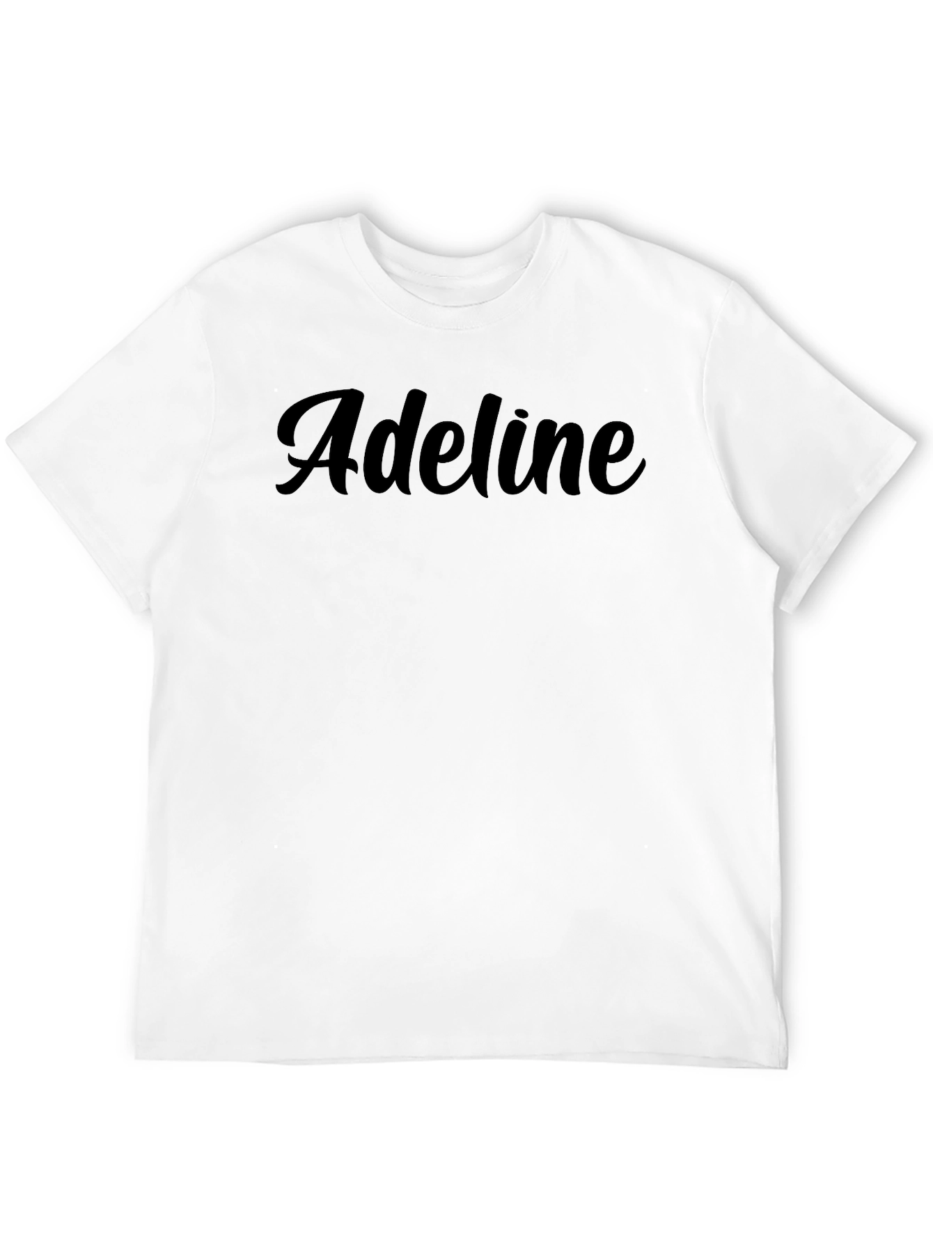 Adeline Black T-Shirt - Stylish Name Tee