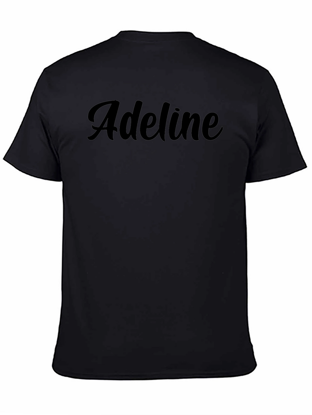 Adeline Black T-Shirt - Stylish Name Tee