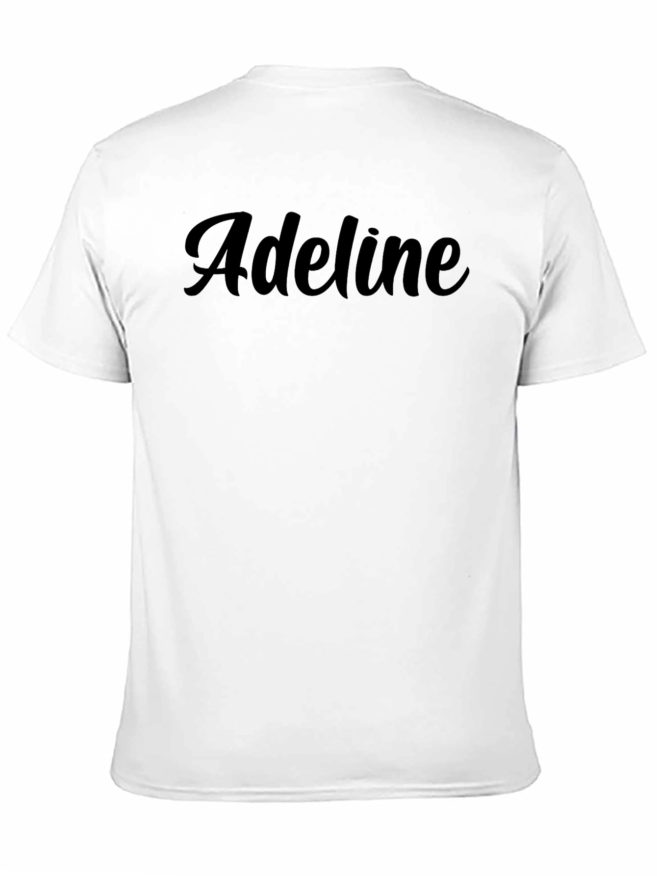 Adeline Black T-Shirt - Stylish Name Tee