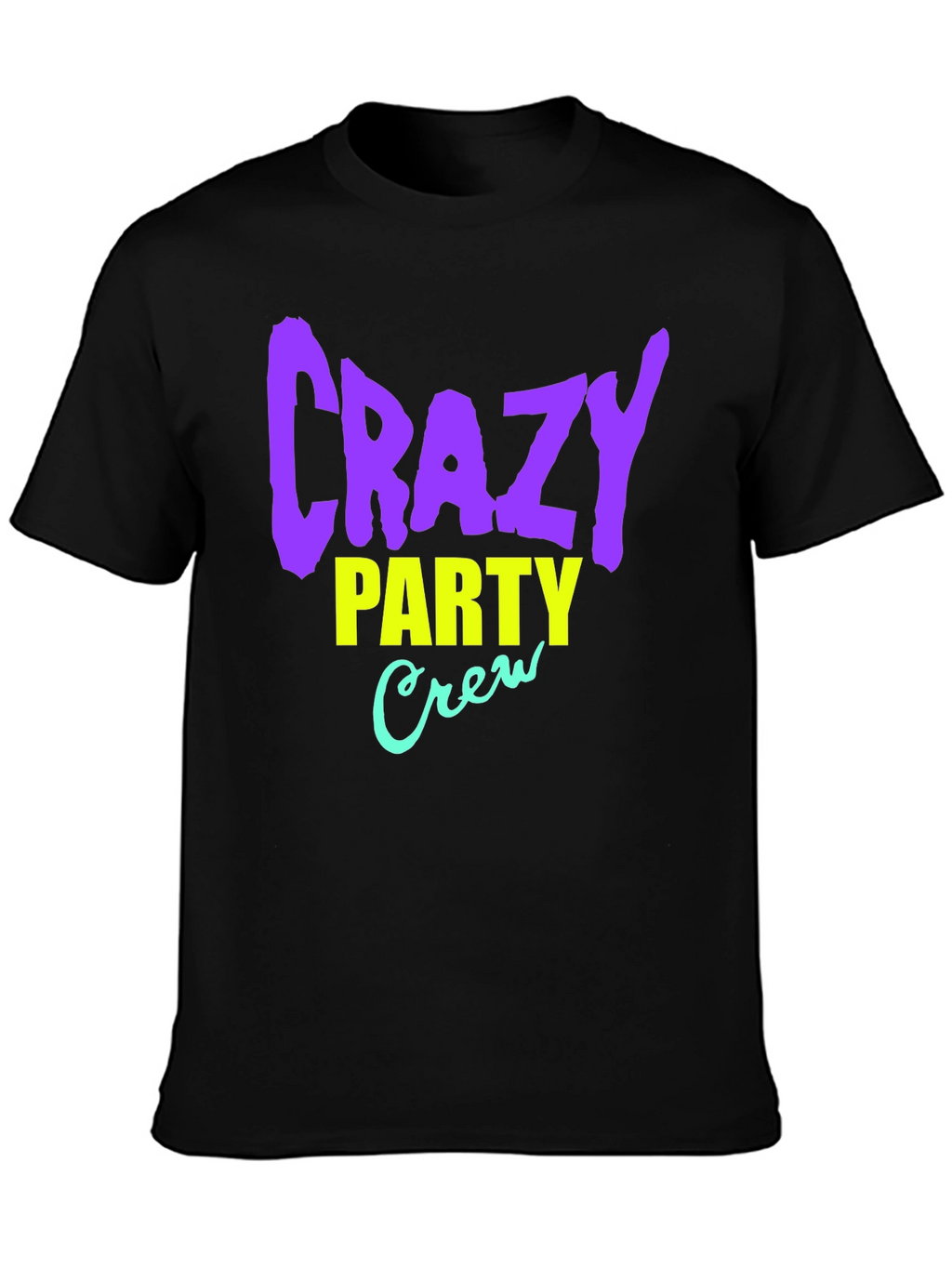Crazy Party Crew Graphic T-Shirt