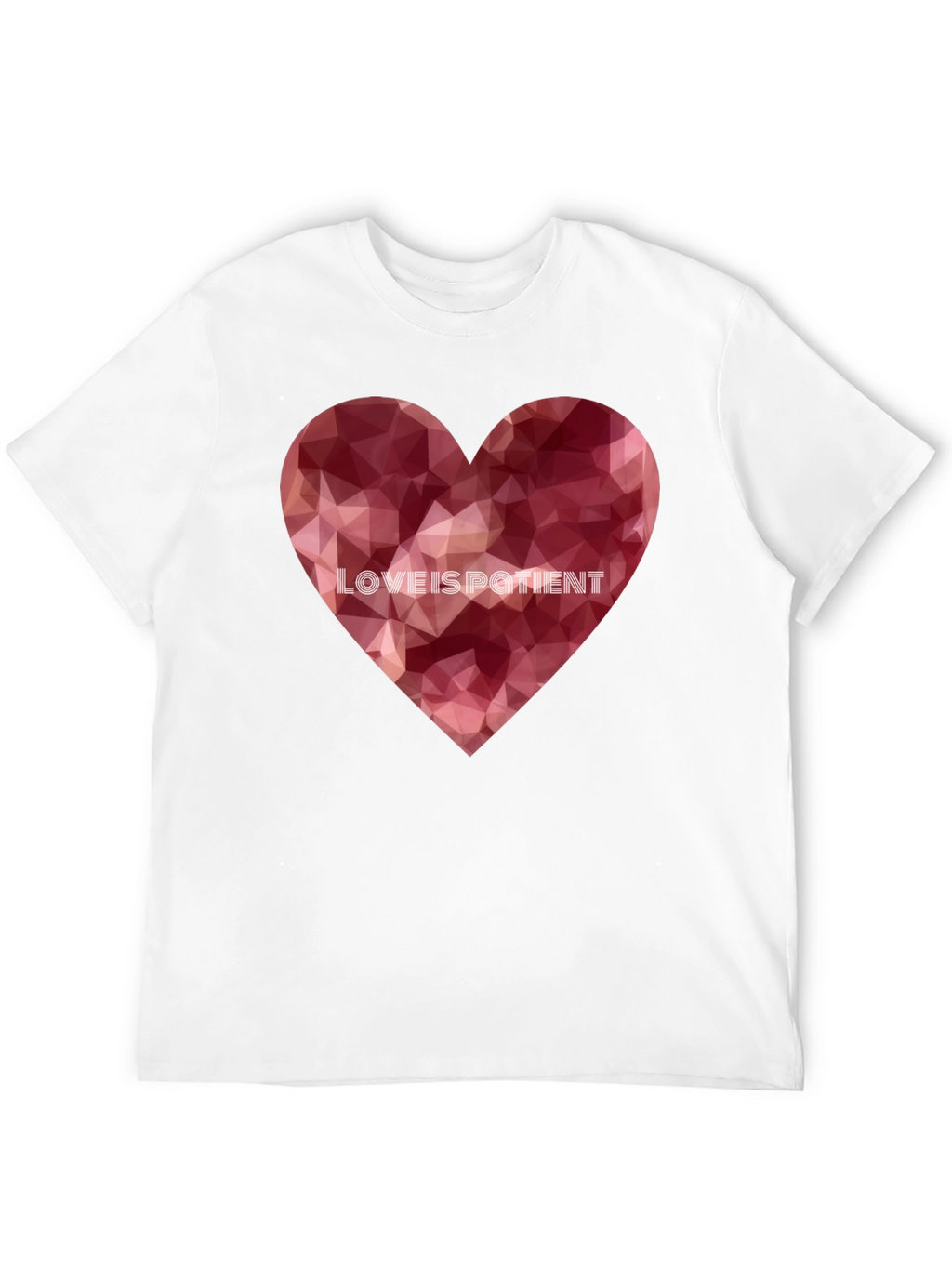 Love Is Patient Heart Graphic Tee - Black
