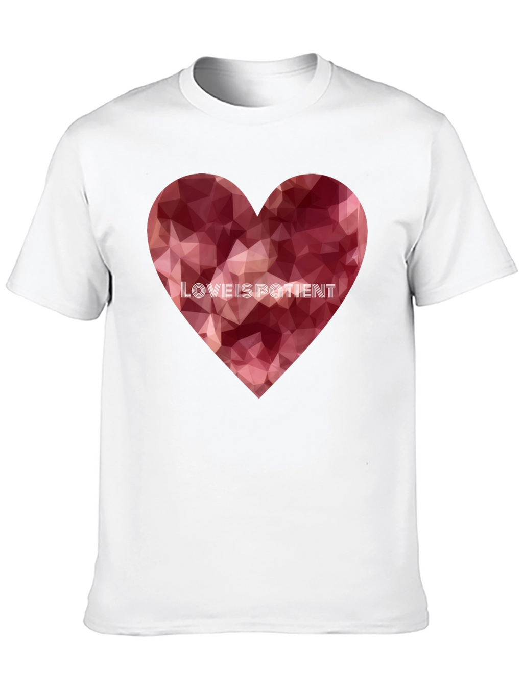 Love Is Patient Heart Graphic Tee - Black