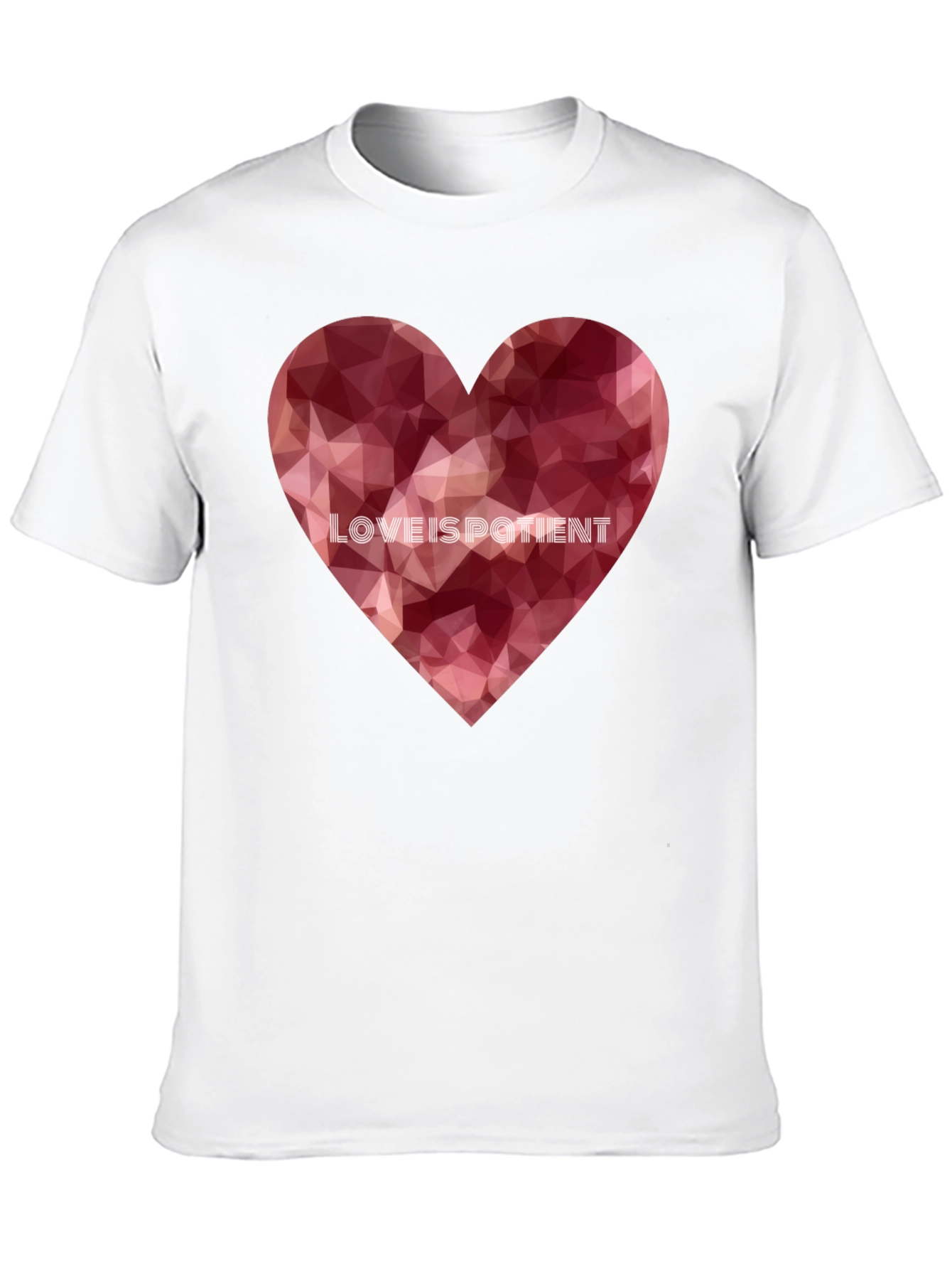 Love Is Patient Heart Graphic Tee - Black