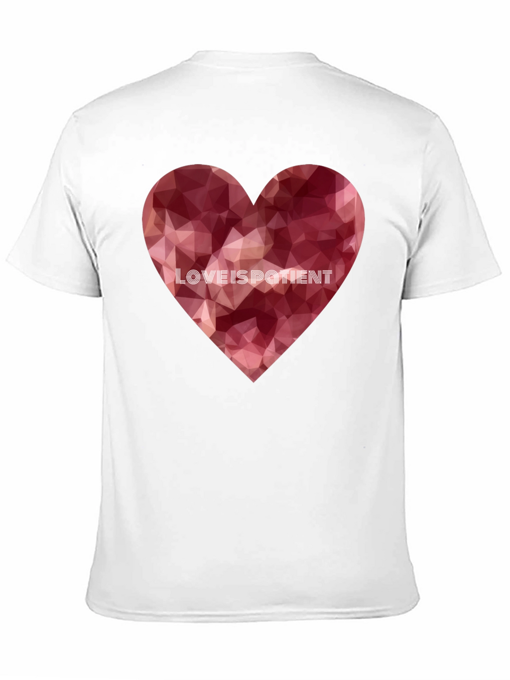 Love Is Patient Heart Graphic Tee - Black