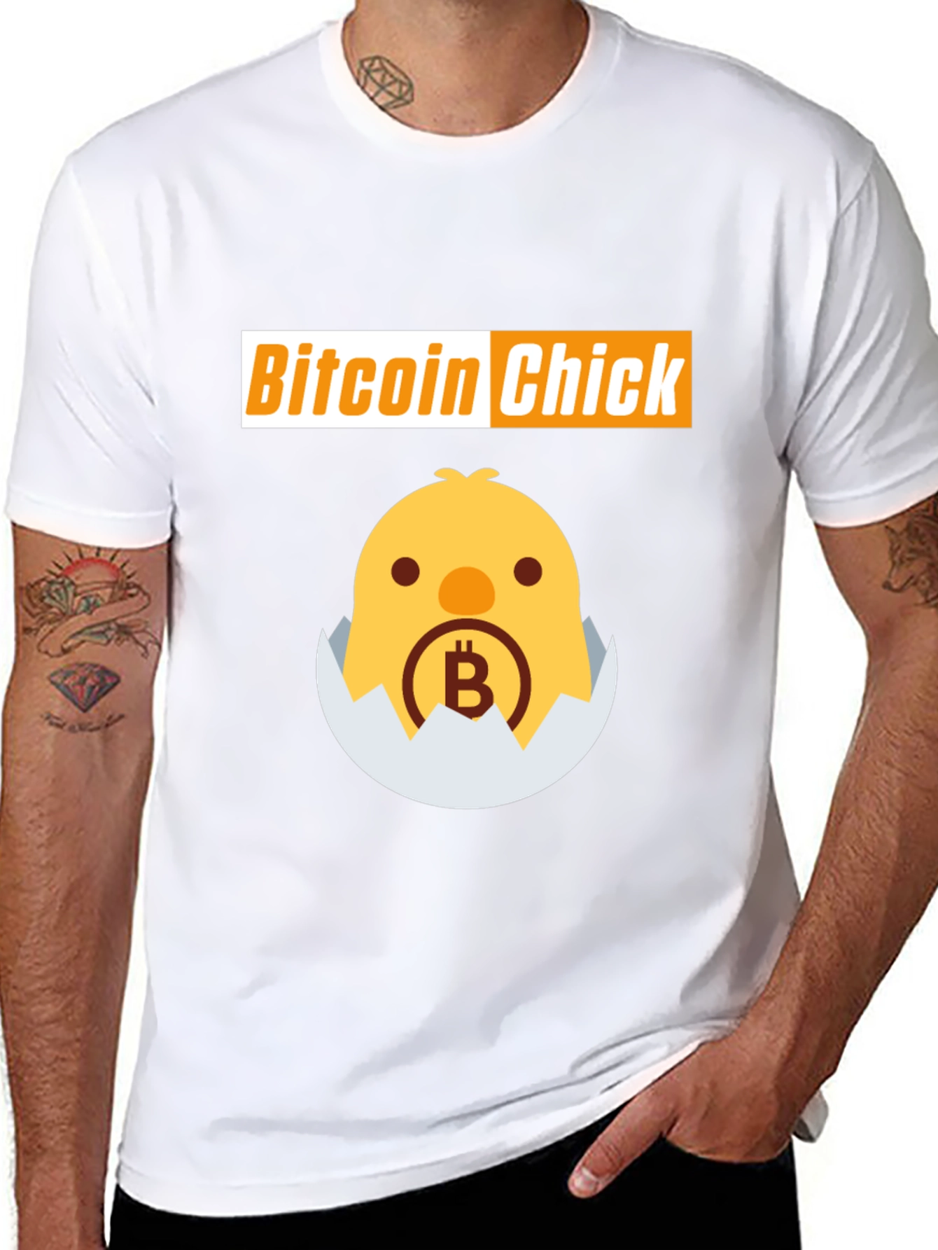 Bitcoin Chick T-Shirt - Crypto Humor