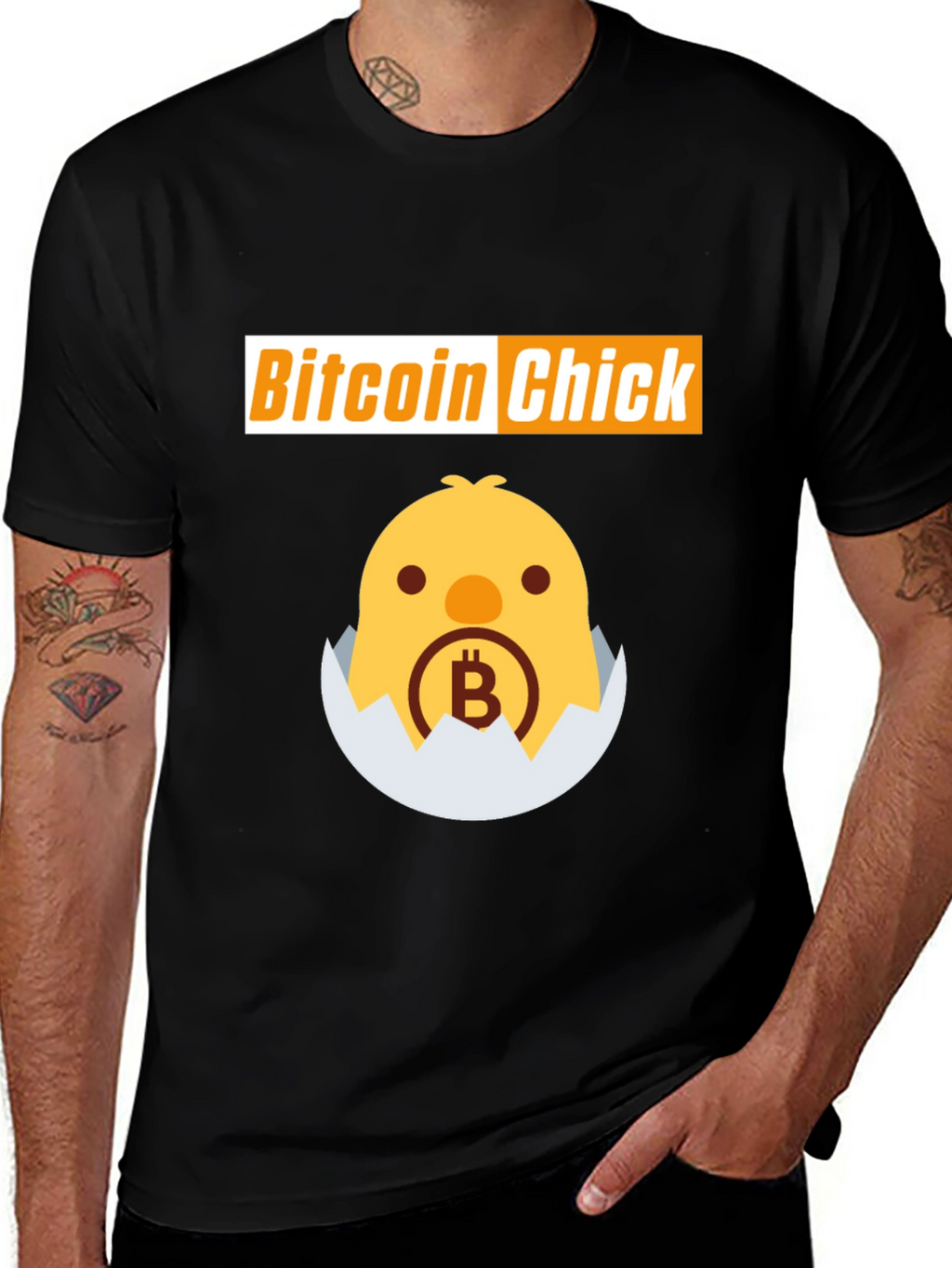 Bitcoin Chick T-Shirt - Crypto Humor