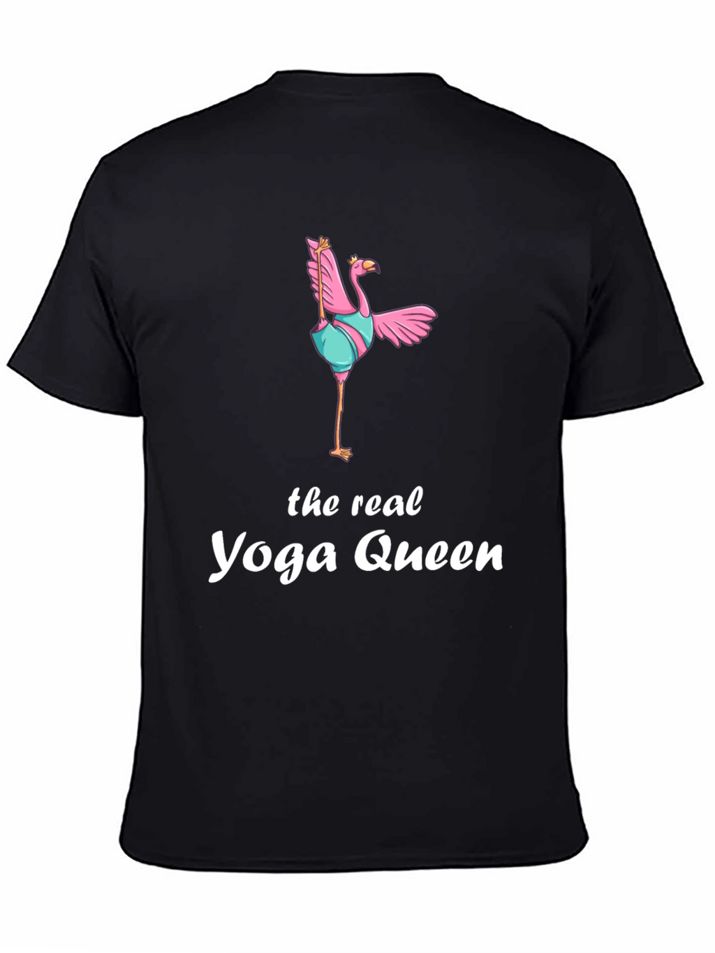 Yoga Queen Flamingo Graphic T-Shirt