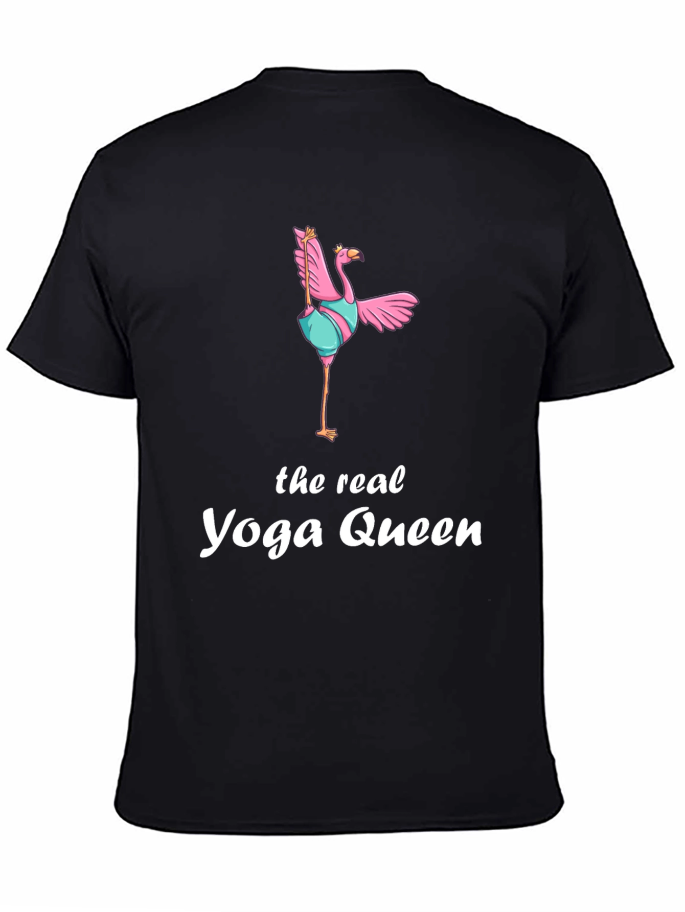 Yoga Queen Flamingo Graphic T-Shirt