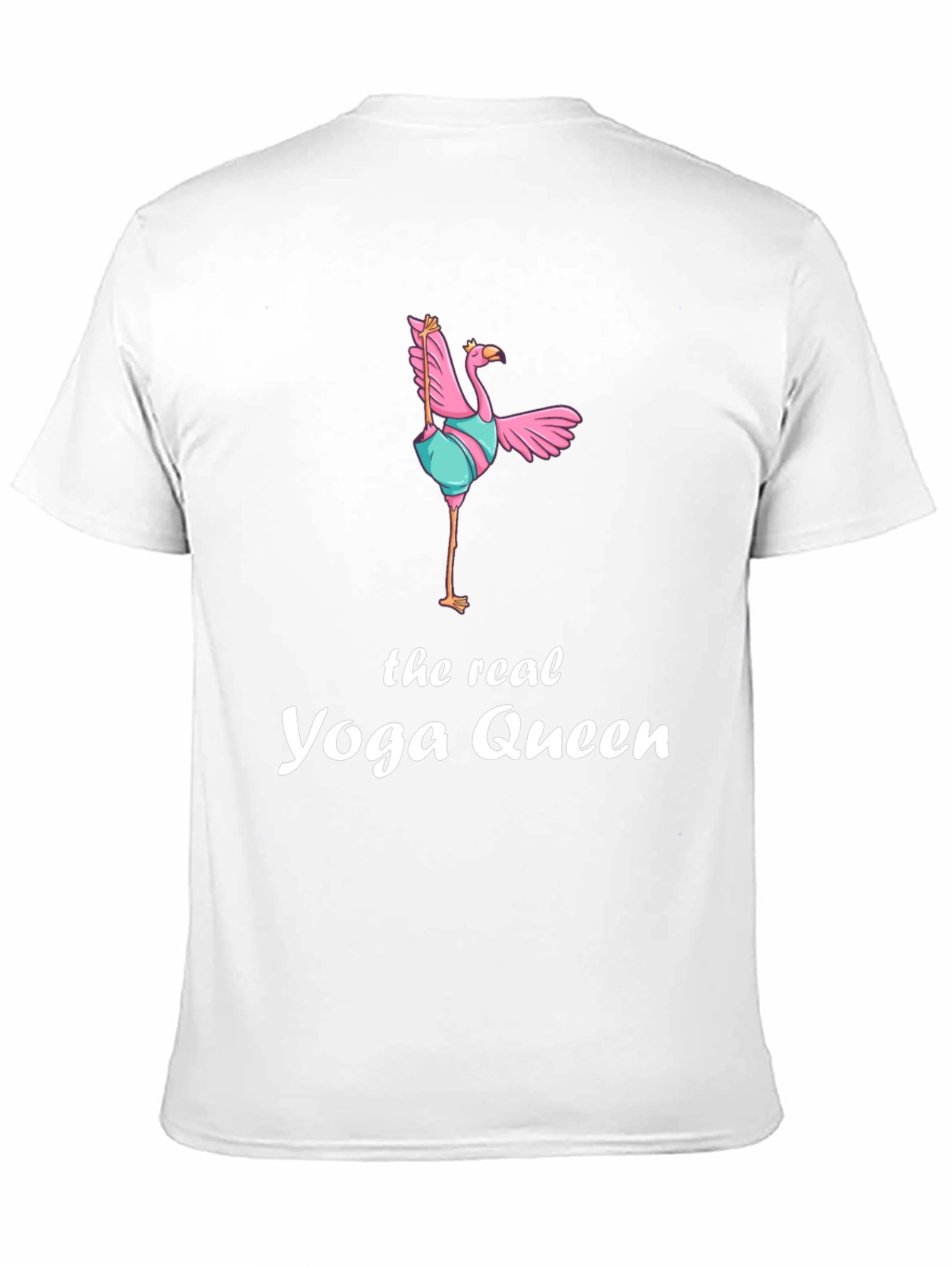 Yoga Queen Flamingo Graphic T-Shirt