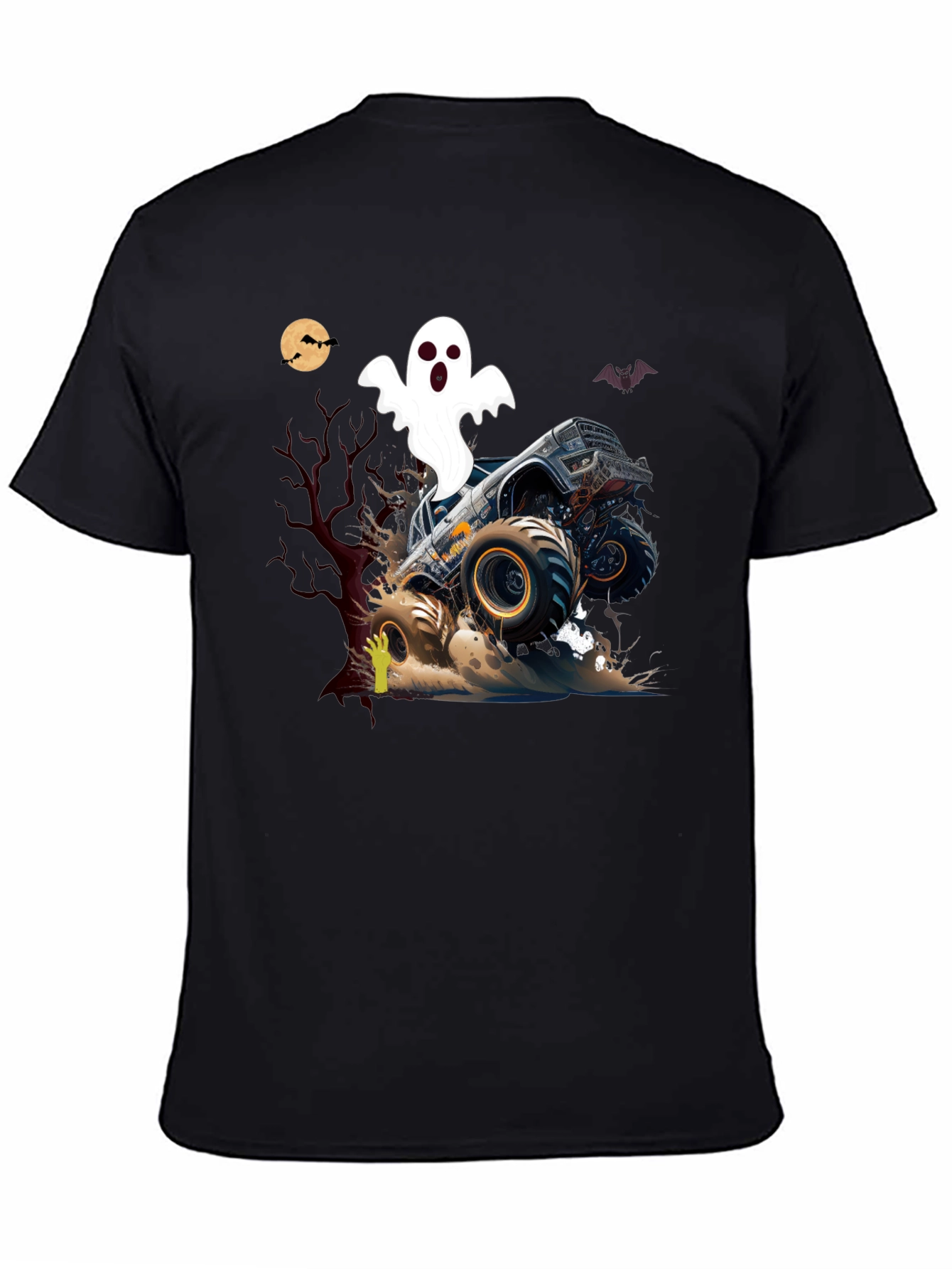 Monster Truck Ghost Halloween T-Shirt