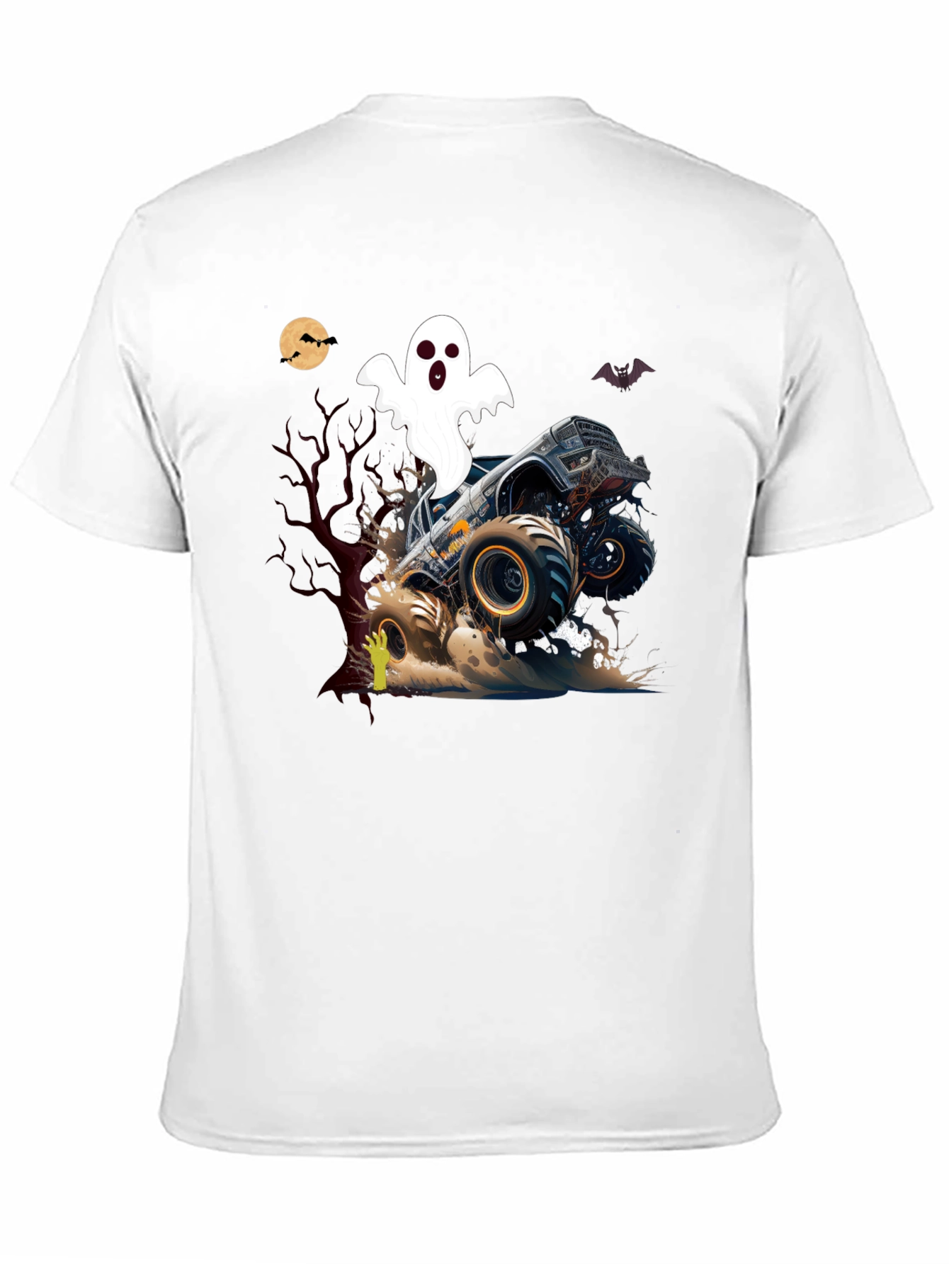 Monster Truck Ghost Halloween T-Shirt