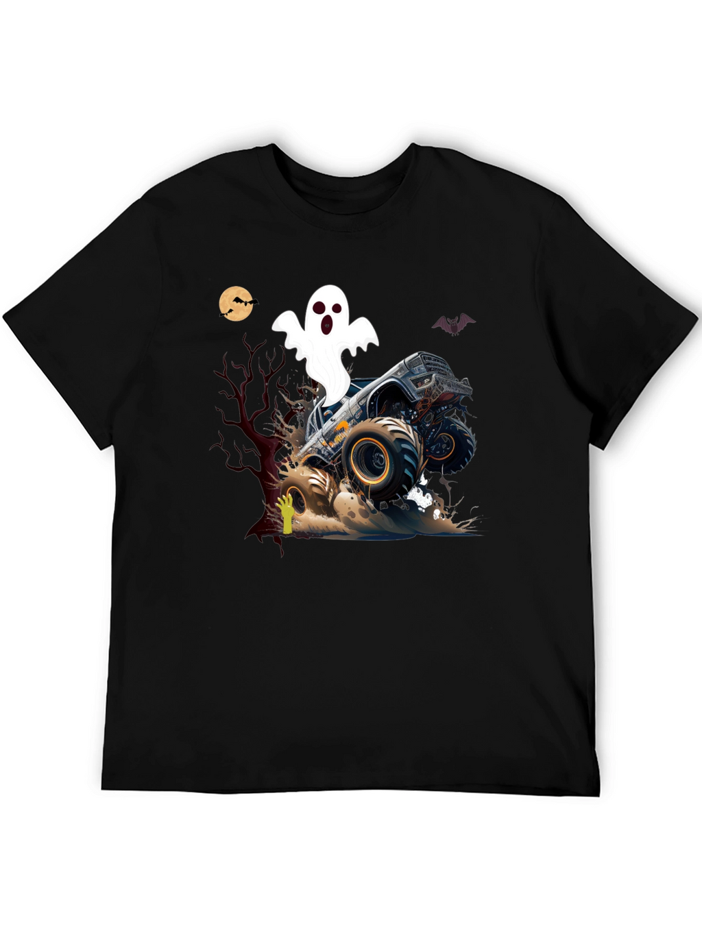 Monster Truck Ghost Halloween T-Shirt