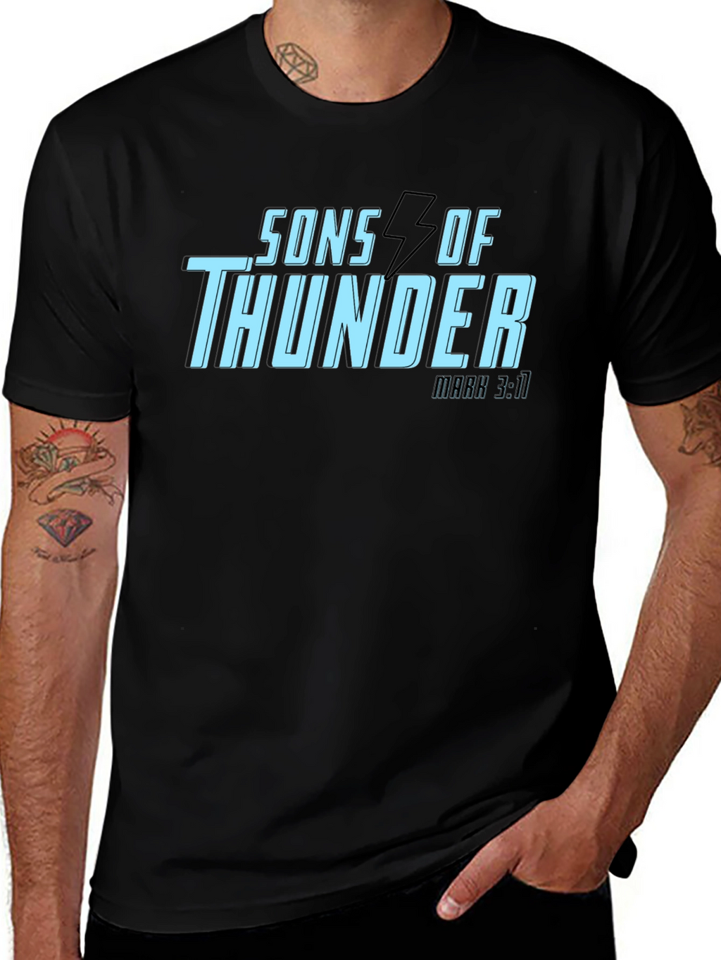 Sons of Thunder Black Graphic Tee