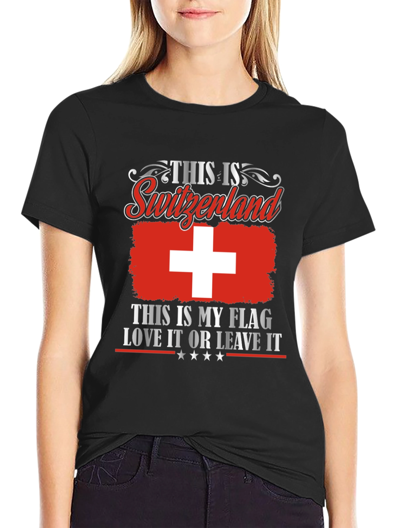 Switzerland Flag T-Shirt - Love It or Leave It Tee