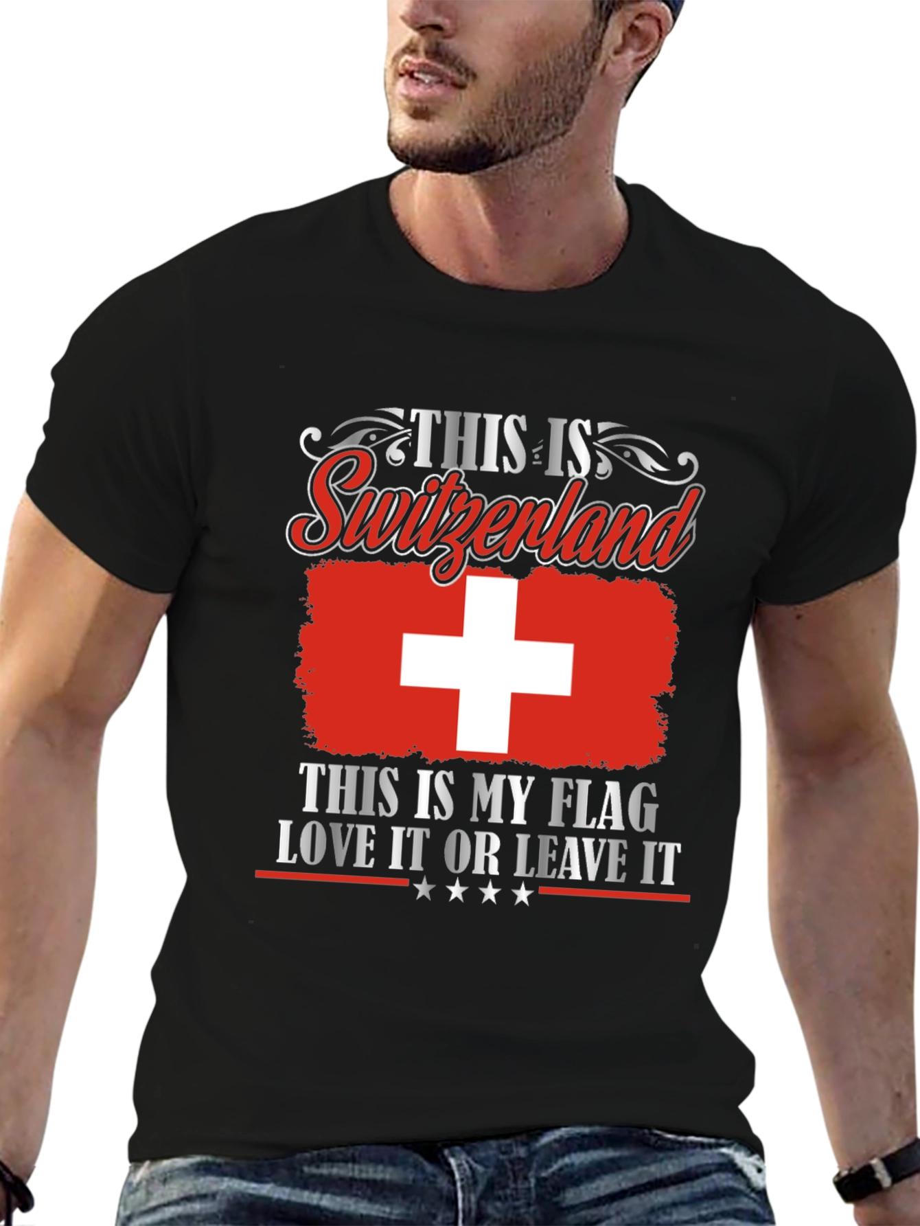 Switzerland Flag T-Shirt - Love It or Leave It Tee