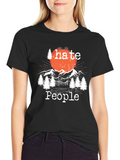 I Hate People Outdoors T-Shirt