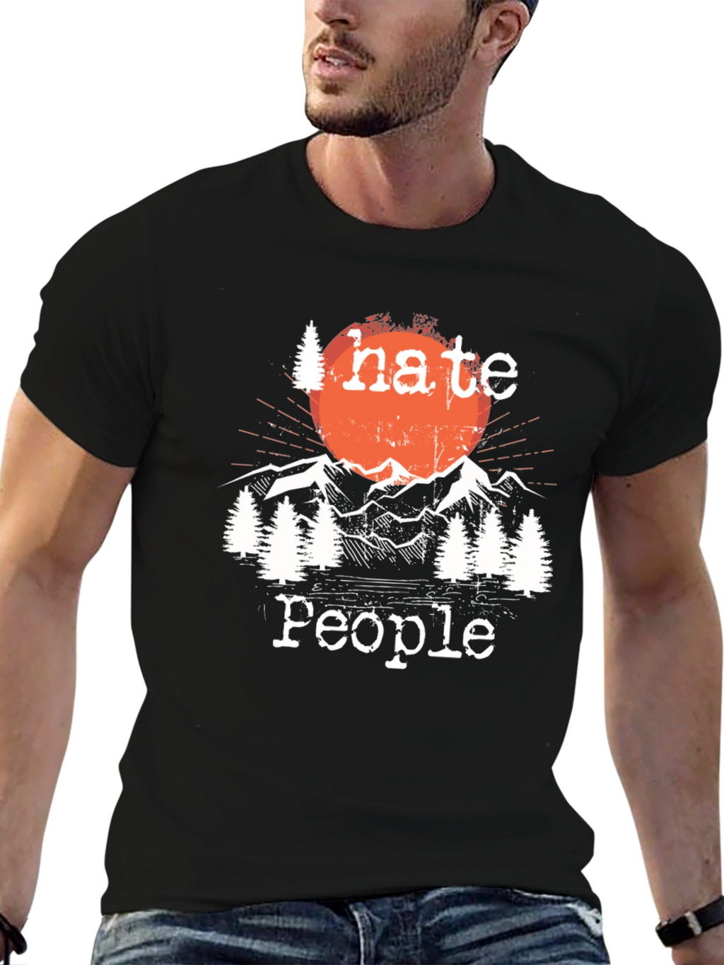 I Hate People Outdoors T-Shirt