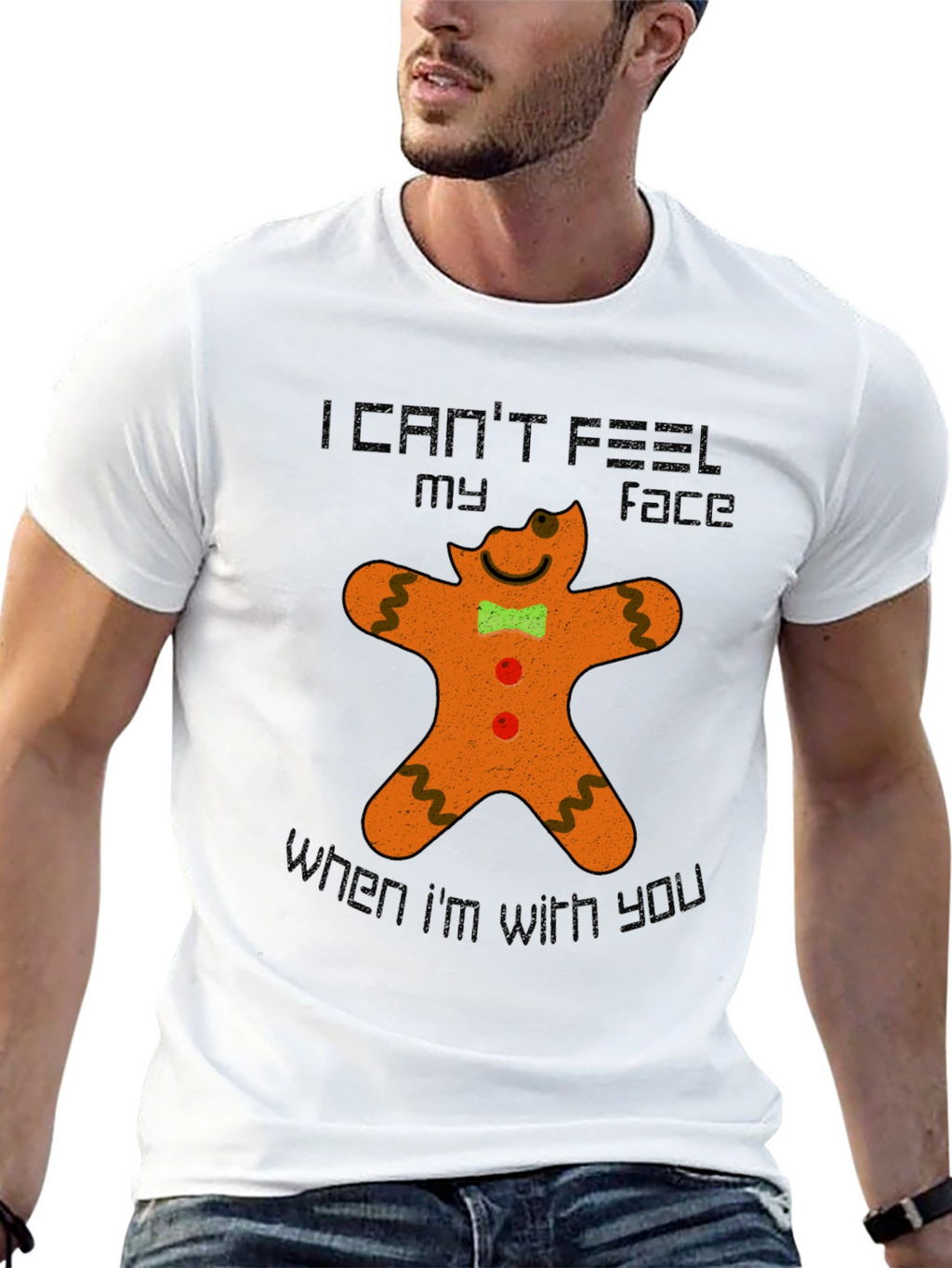 Gingerbread Man Funny Graphic T-Shirt