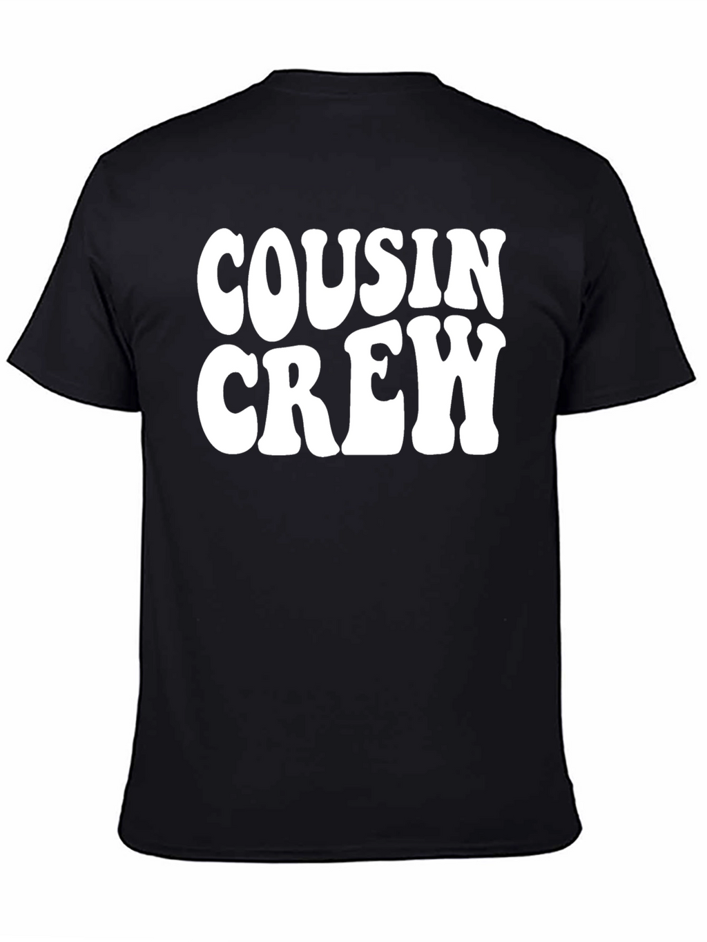 Cousin Crew Black Graphic T-Shirt