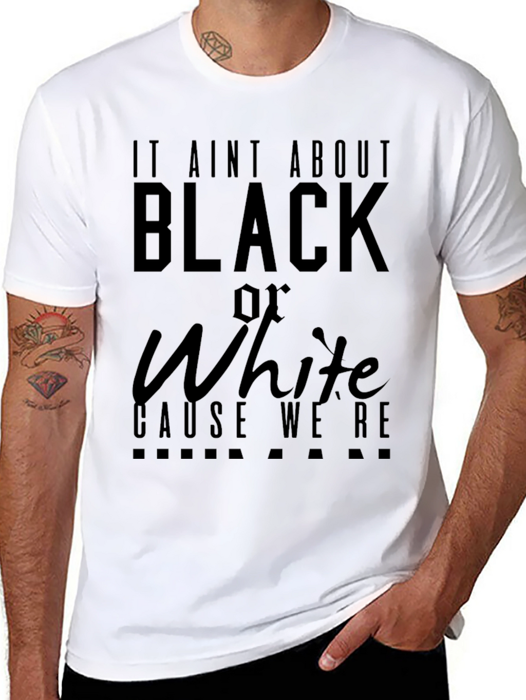 Equality T-Shirt: It Aint About Black or White