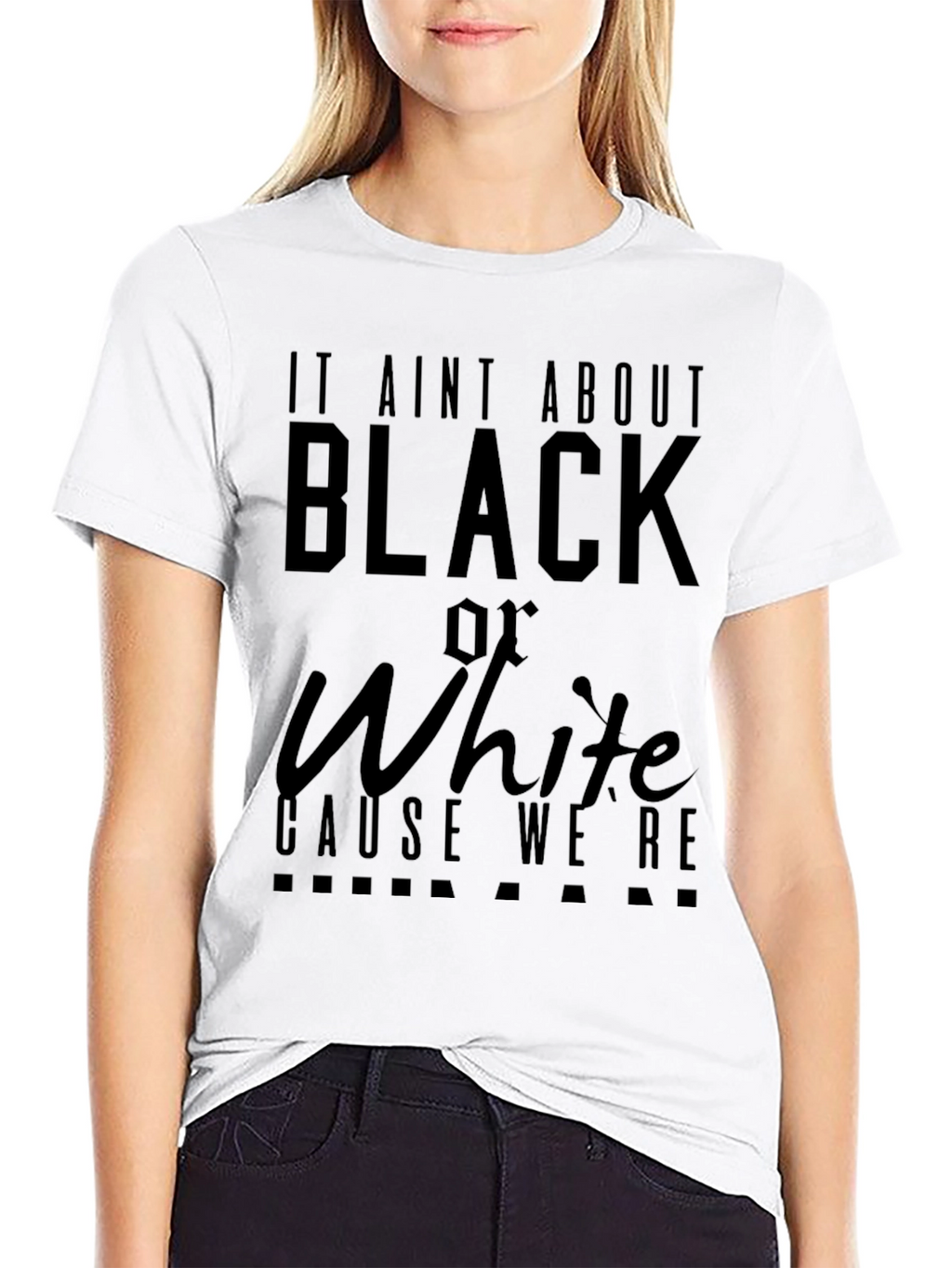 Equality T-Shirt: It Aint About Black or White