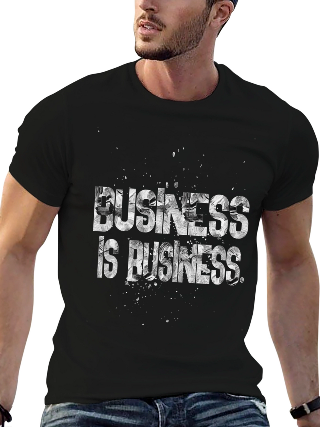 Business is Business Graphic T-Shirt - Black