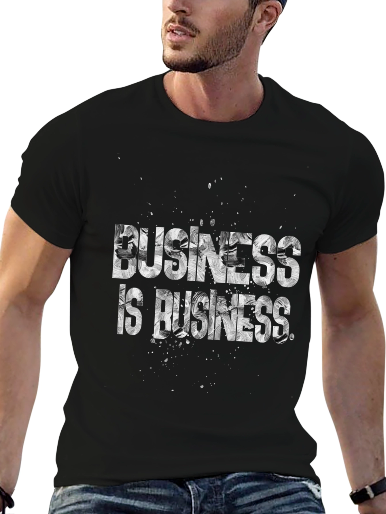 Business is Business Graphic T-Shirt - Black