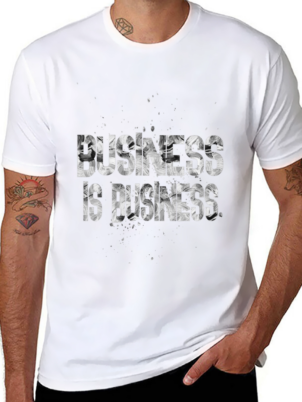 Business is Business Graphic T-Shirt - Black