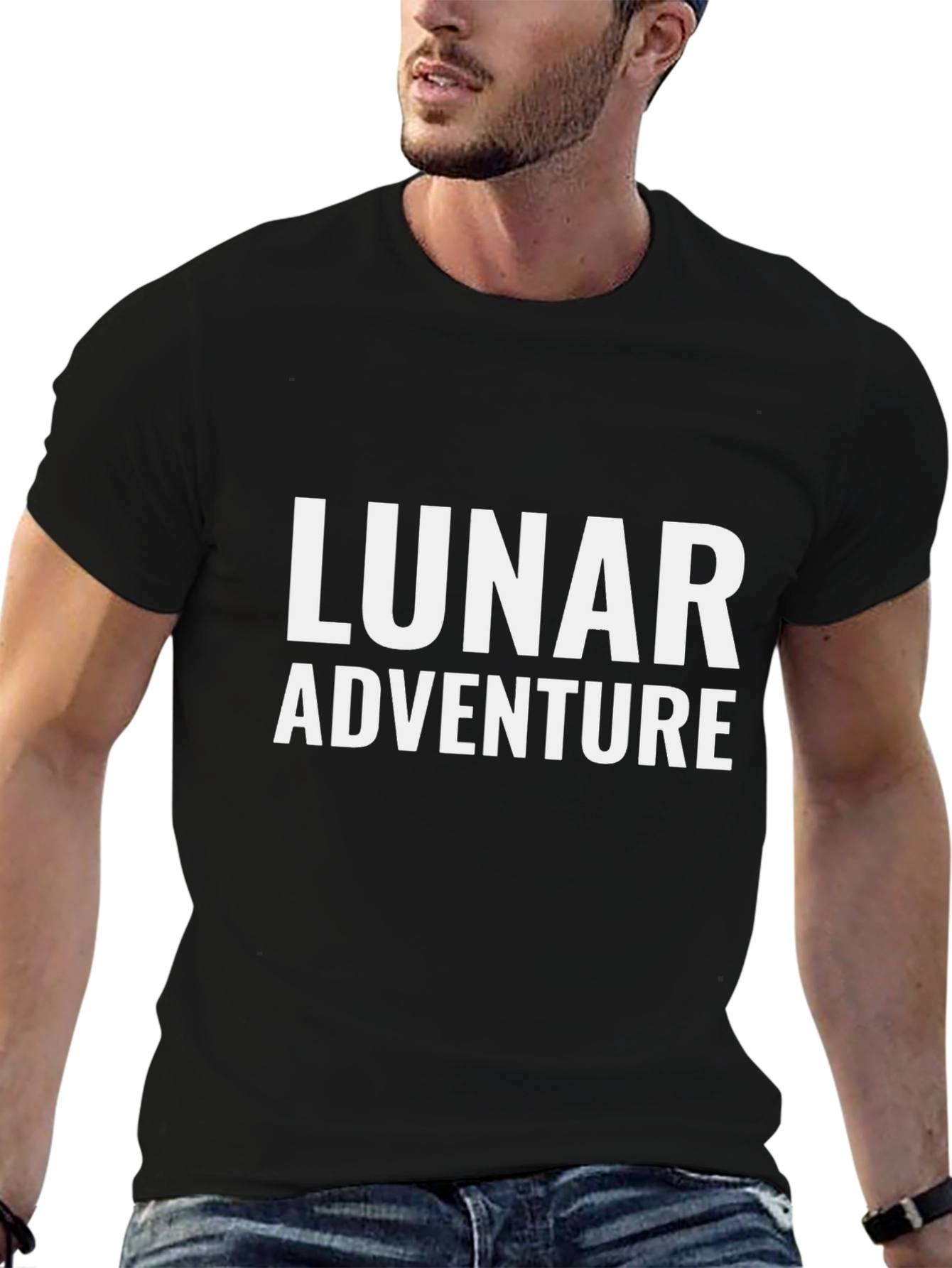 Lunar Adventure Graphic Tee - Black