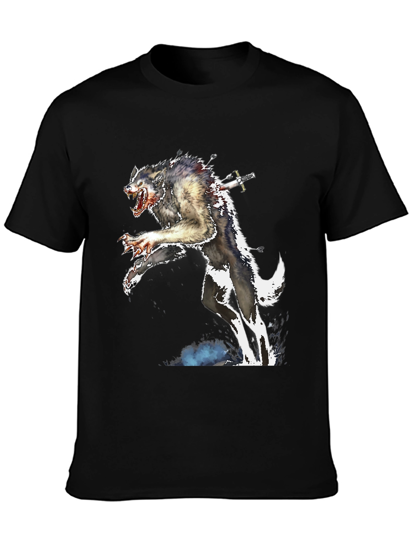 Werewolf Sword T-Shirt - Creature Design Tee