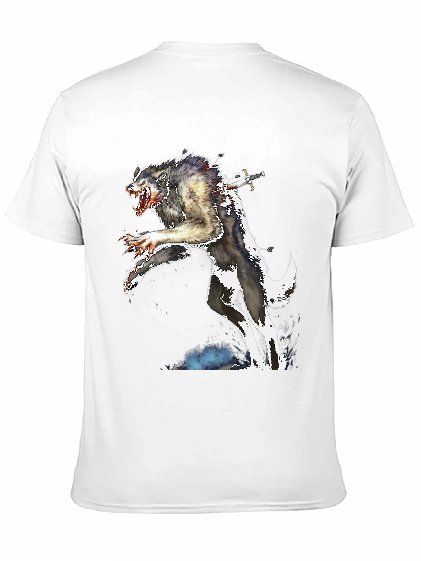 Werewolf Sword T-Shirt - Creature Design Tee