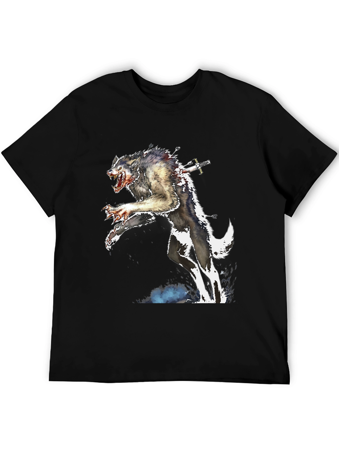 Werewolf Sword T-Shirt - Creature Design Tee