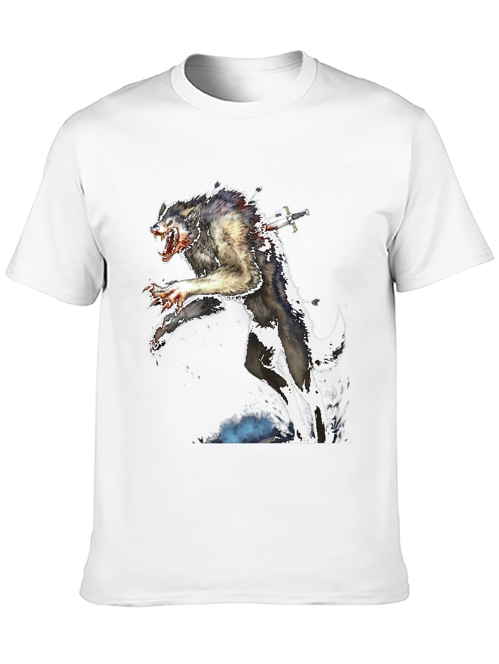 Werewolf Sword T-Shirt - Creature Design Tee