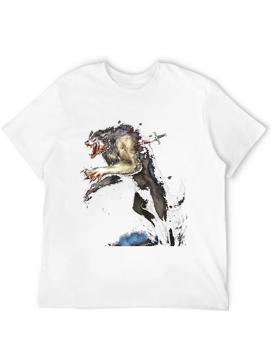 Werewolf Sword T-Shirt - Creature Design Tee