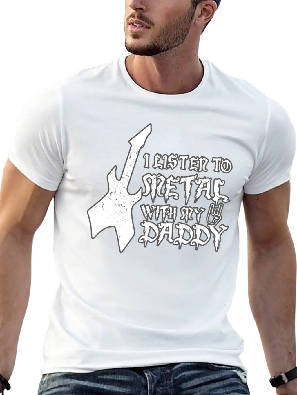 Metal Daddy T-Shirt - Black Cotton Tee