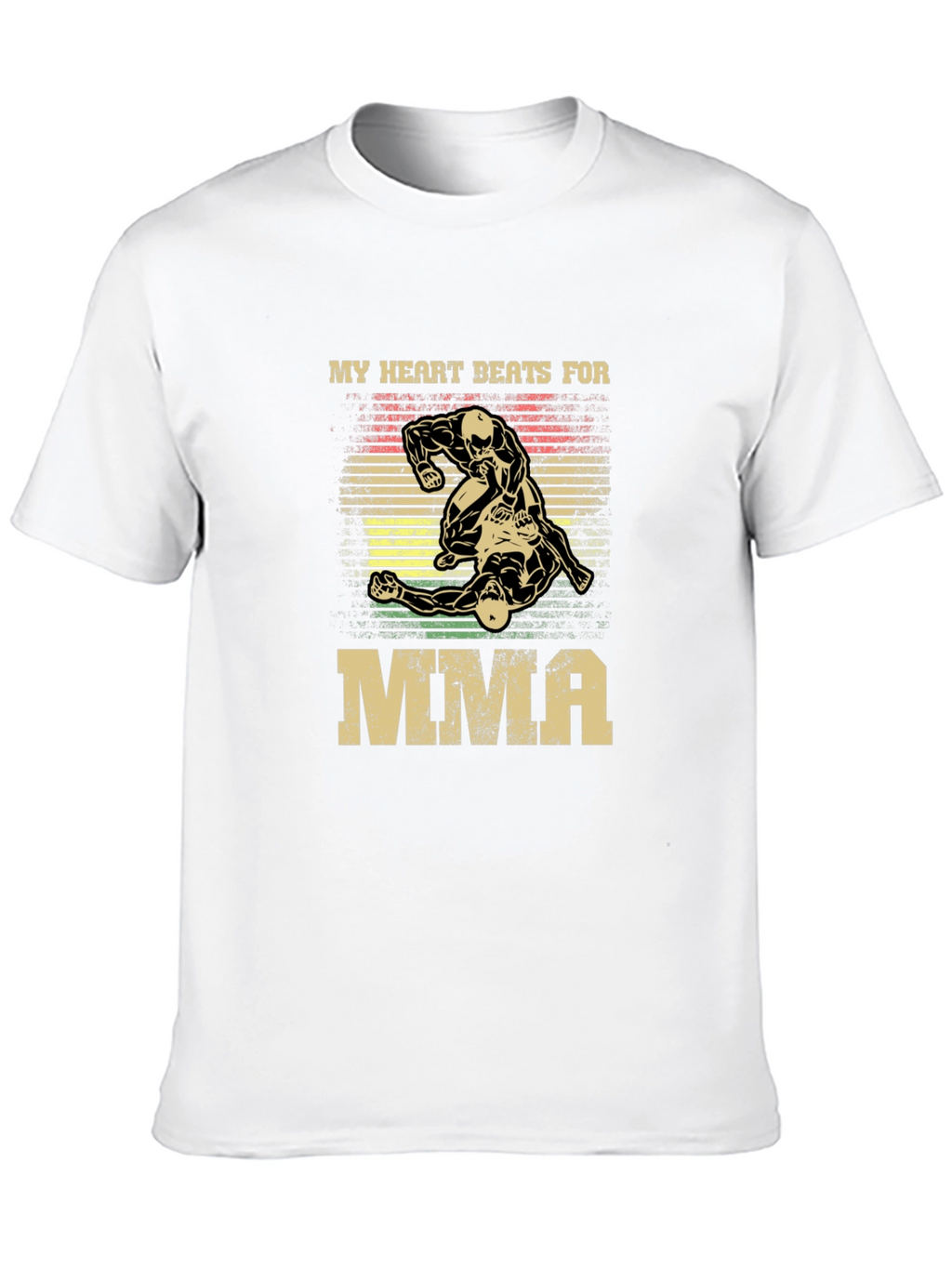 MMA Heartbeat T-Shirt - Mixed Martial Arts Fan Apparel