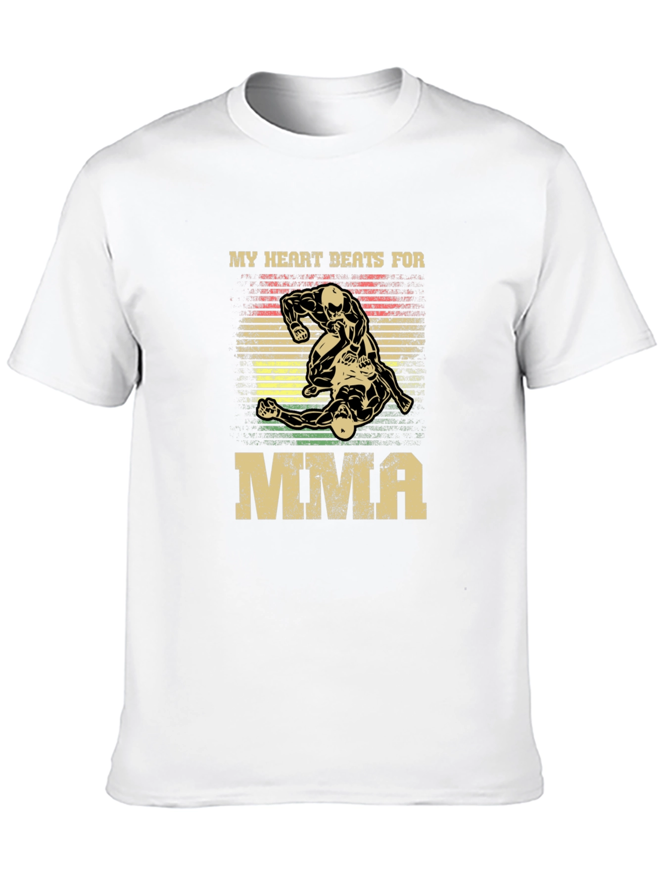 MMA Heartbeat T-Shirt - Mixed Martial Arts Fan Apparel
