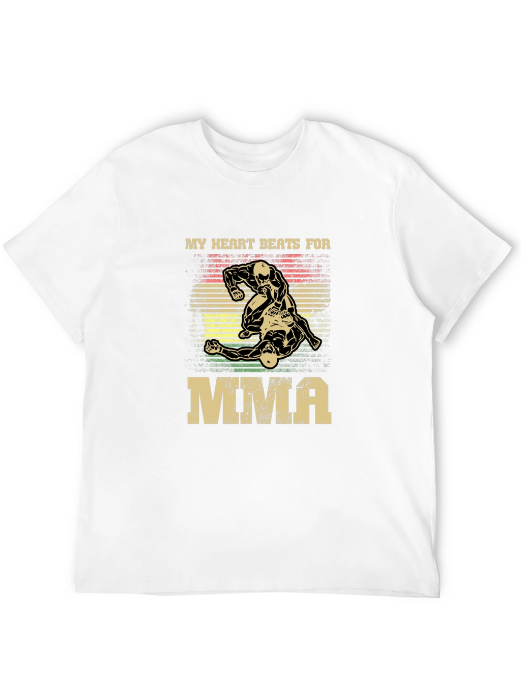 MMA Heartbeat T-Shirt - Mixed Martial Arts Fan Apparel