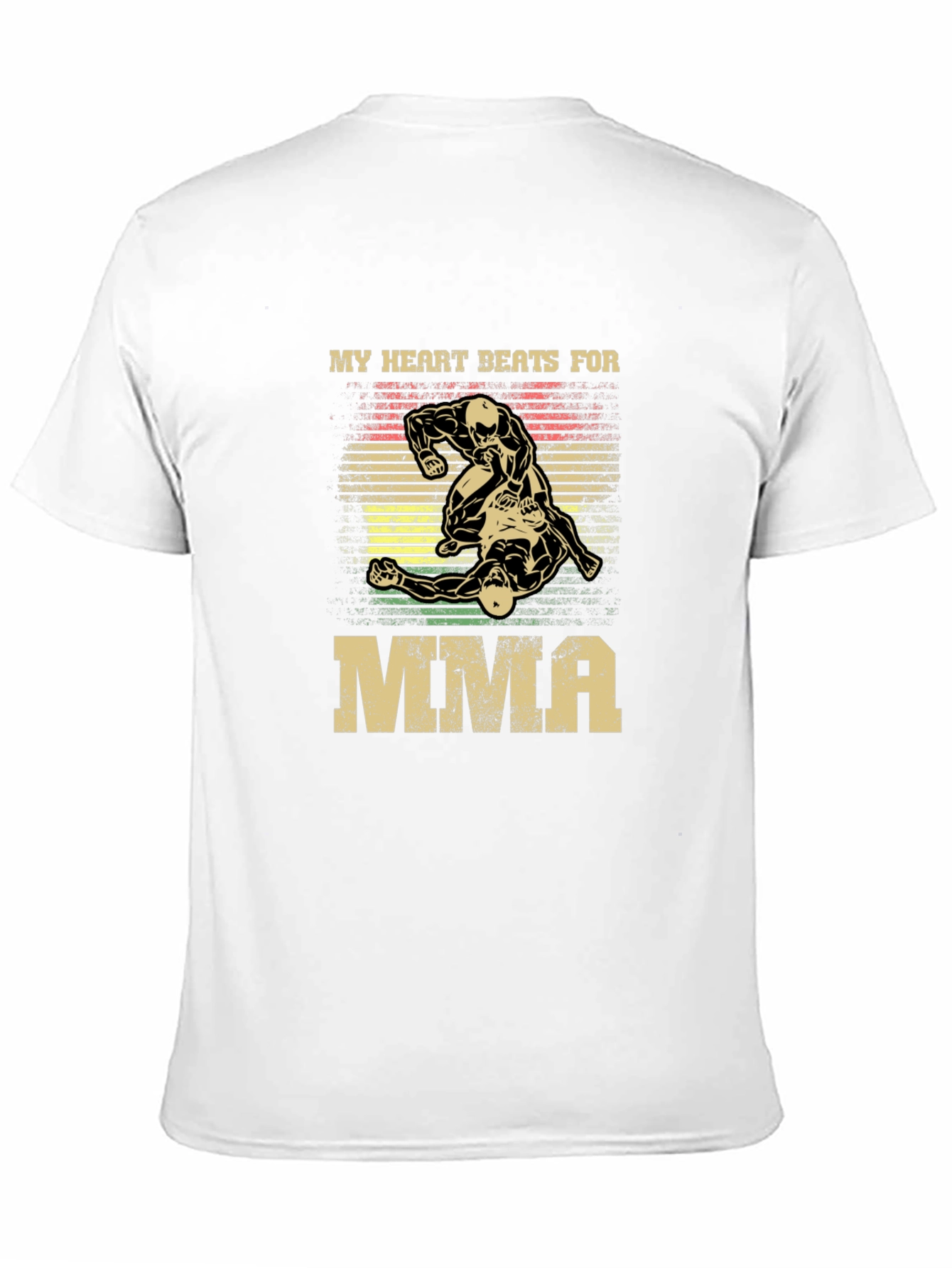 MMA Heartbeat T-Shirt - Mixed Martial Arts Fan Apparel