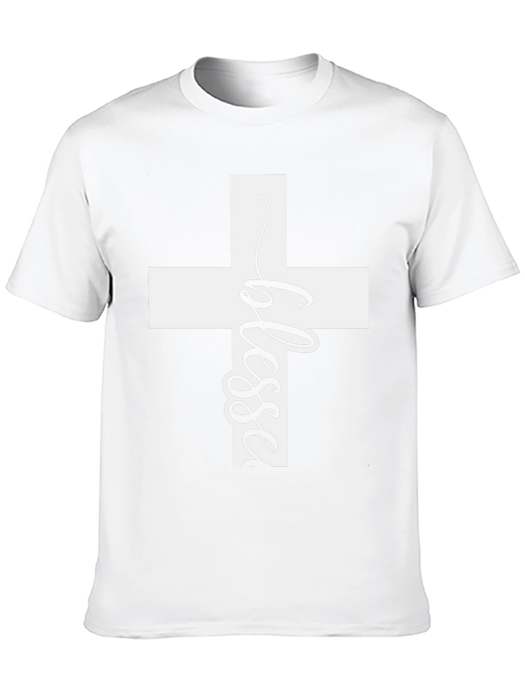 Blessed Cross Graphic T-Shirt - Christian Apparel