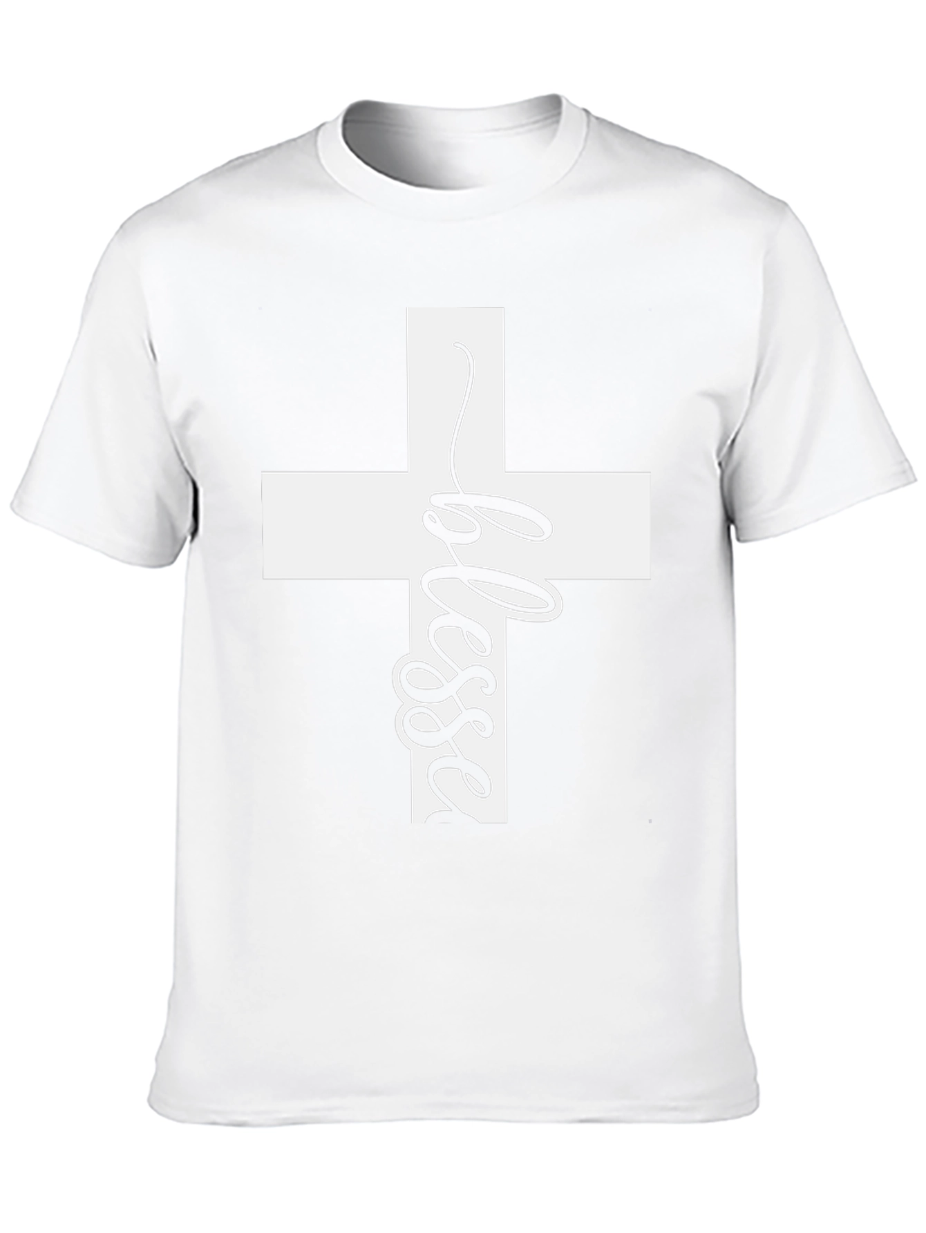 Blessed Cross Graphic T-Shirt - Christian Apparel