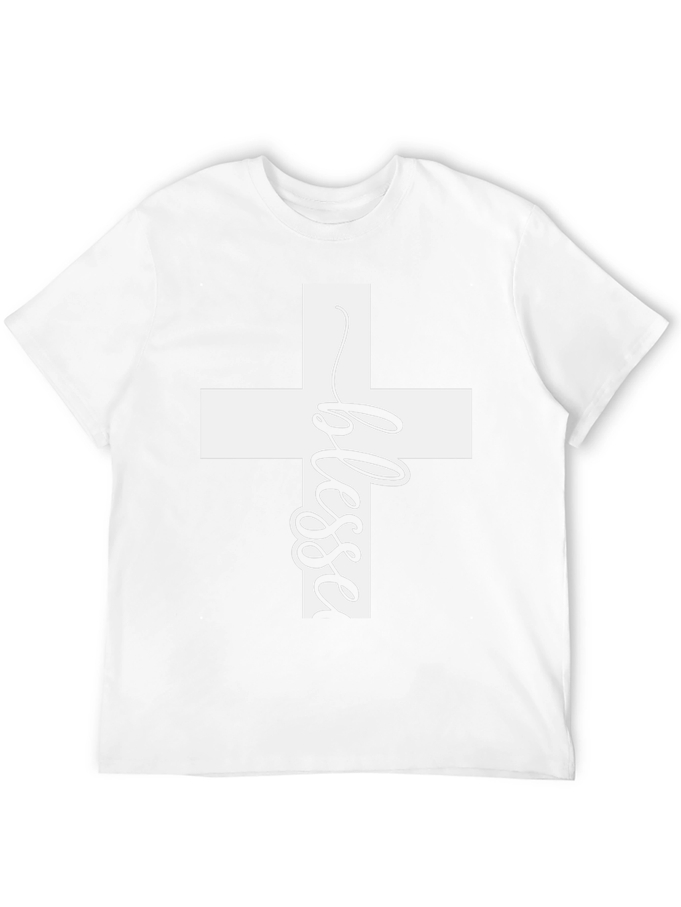 Blessed Cross Graphic T-Shirt - Christian Apparel