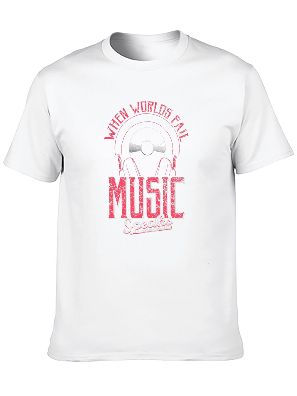 Music Speaks Mens Graphic Tee
