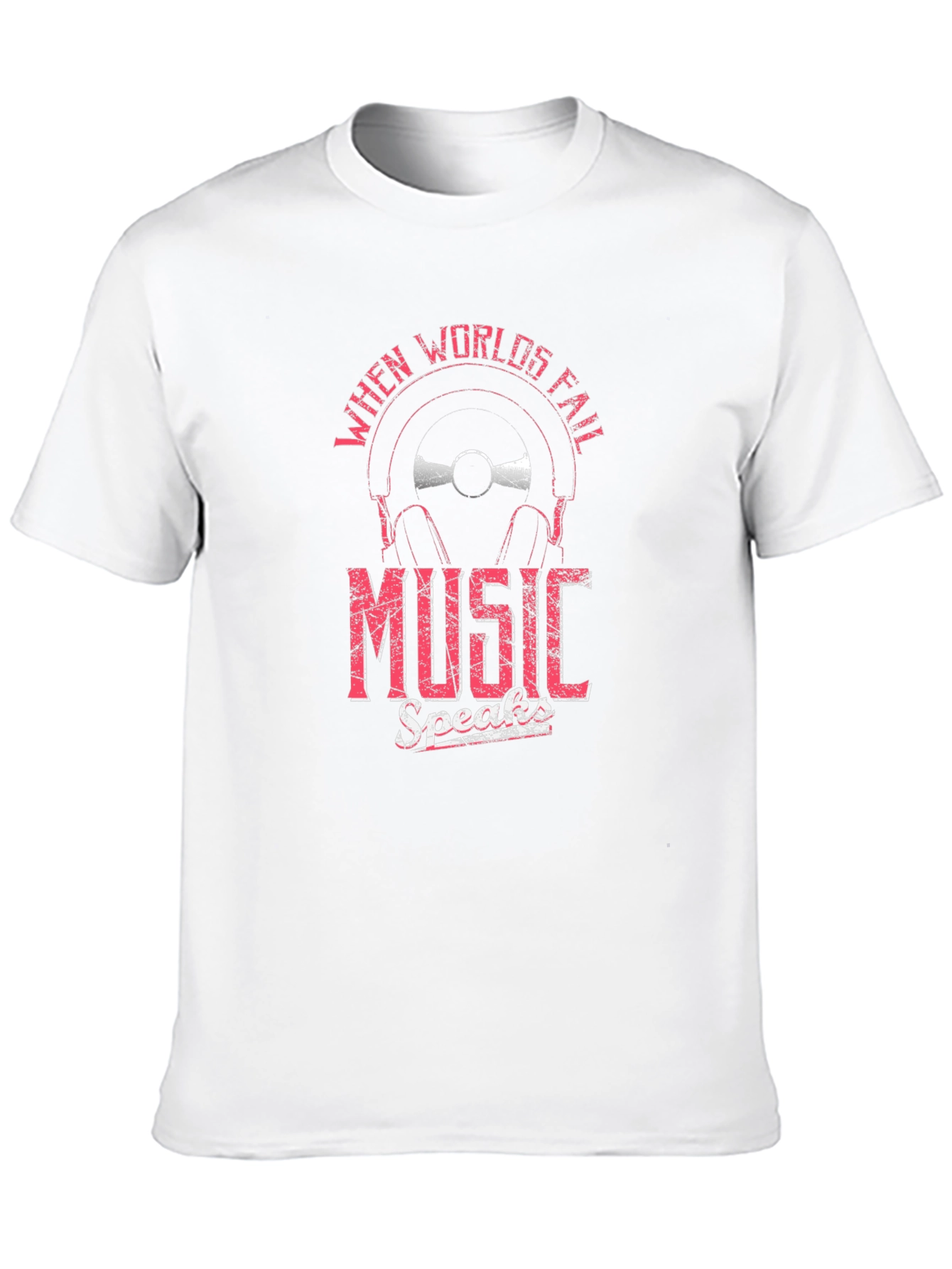 Music Speaks Mens Graphic Tee
