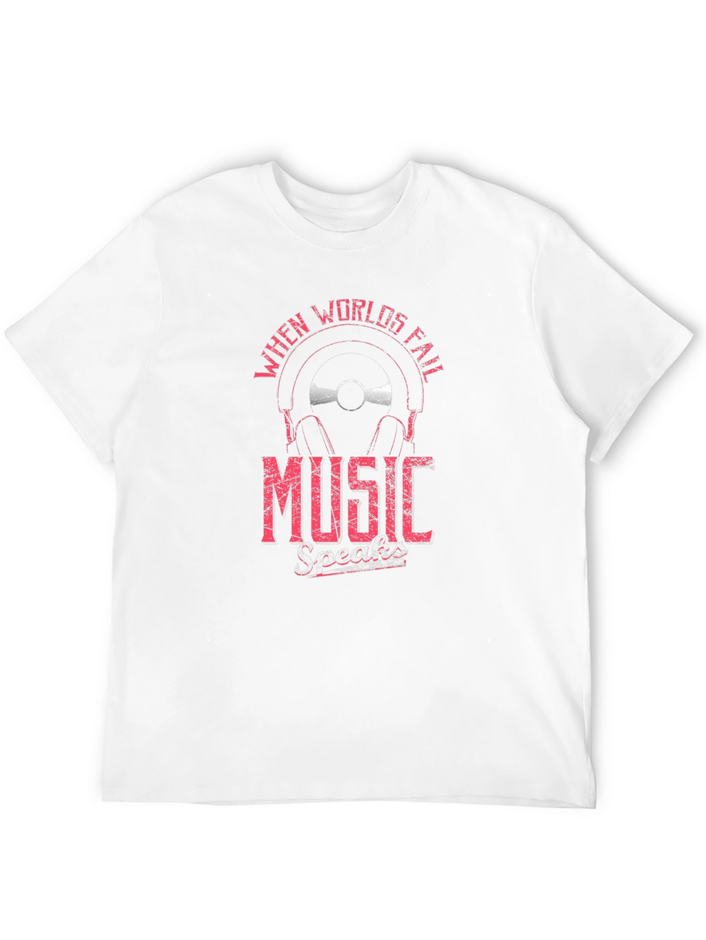 Music Speaks Mens Graphic Tee
